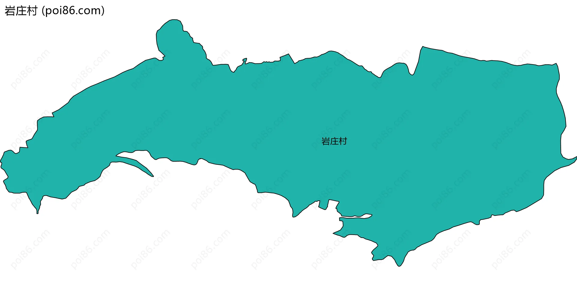岩庄村边界地图