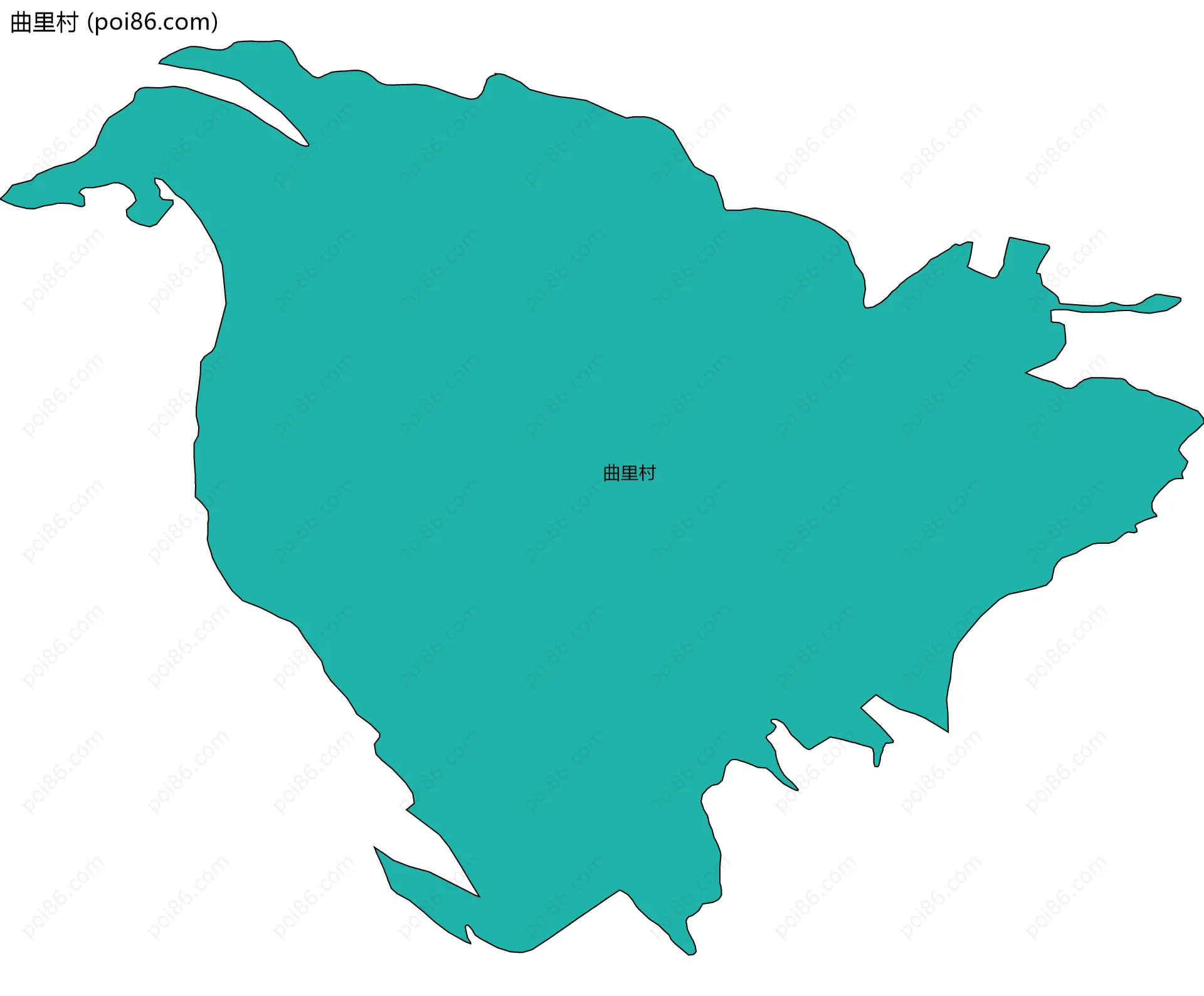 曲里村边界地图