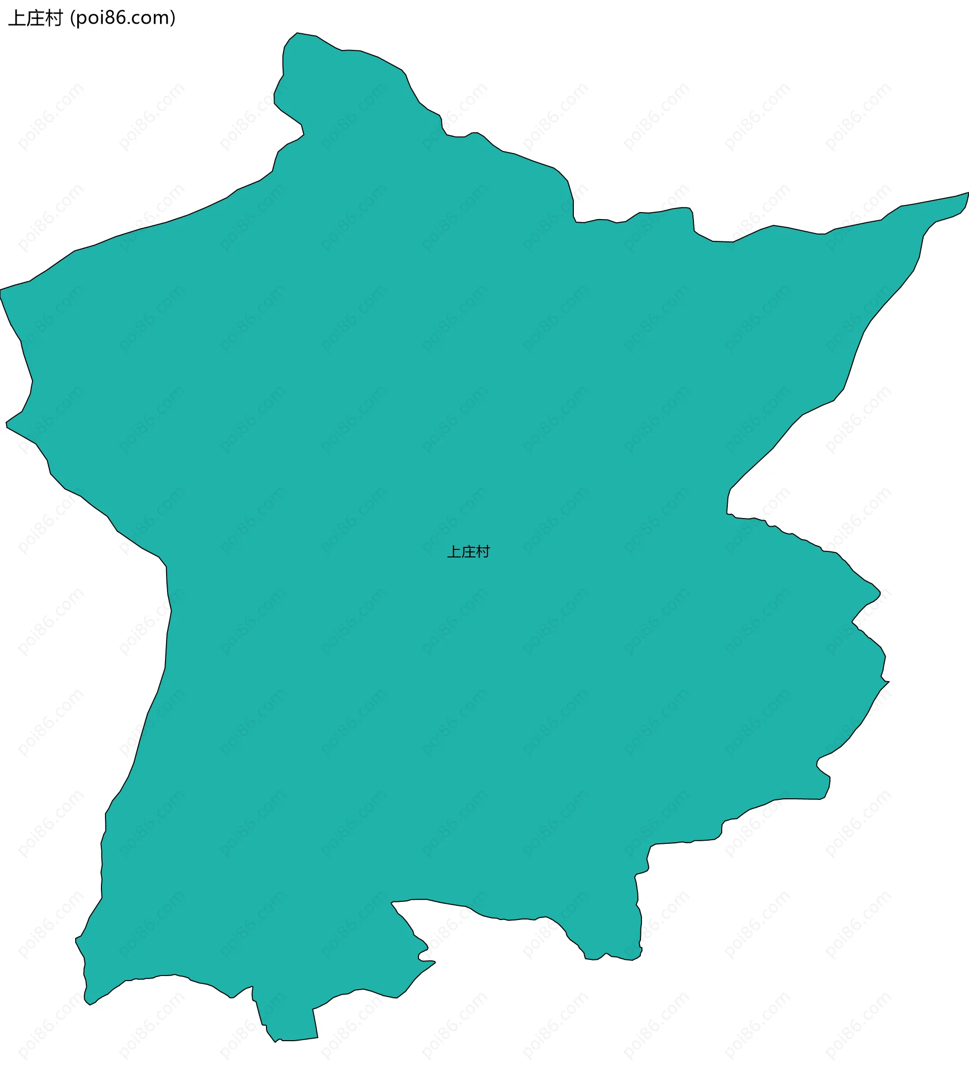 上庄村边界地图