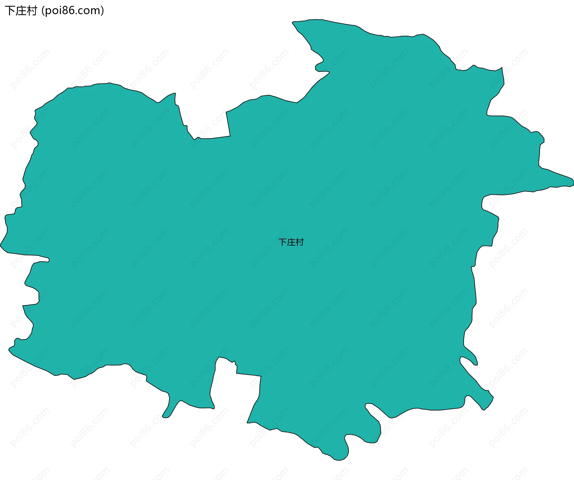 下庄村边界地图