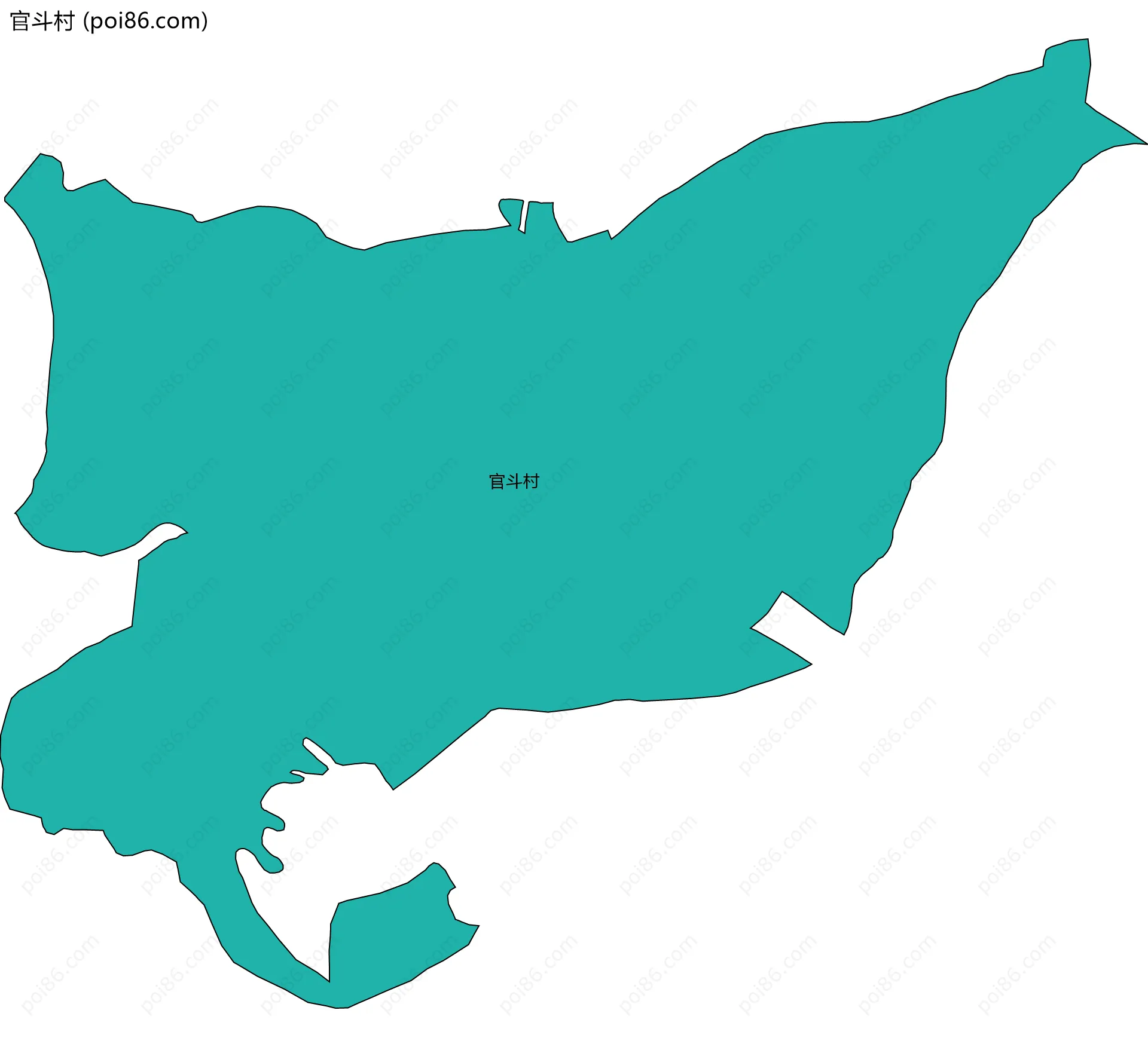 官斗村边界地图