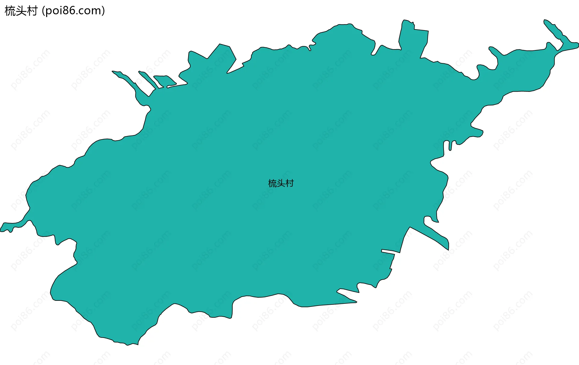 梳头村边界地图