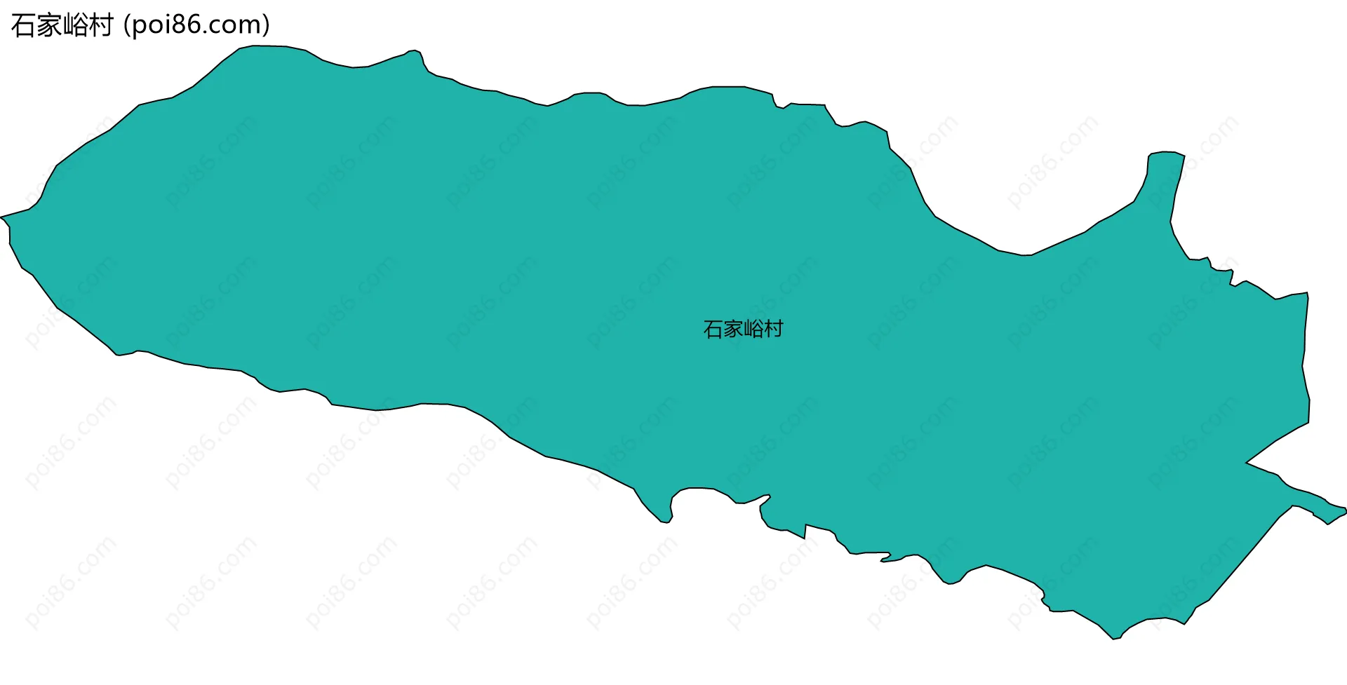 石家峪村边界地图