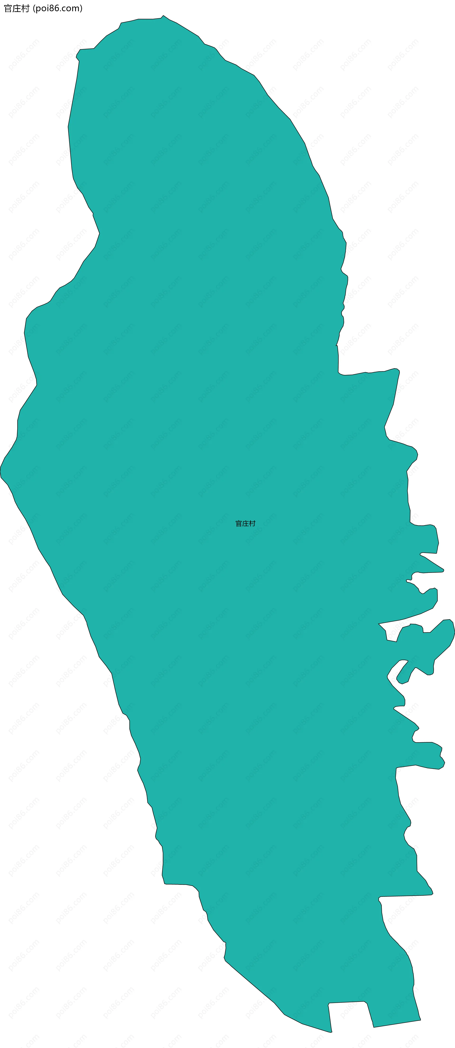 官庄村边界地图