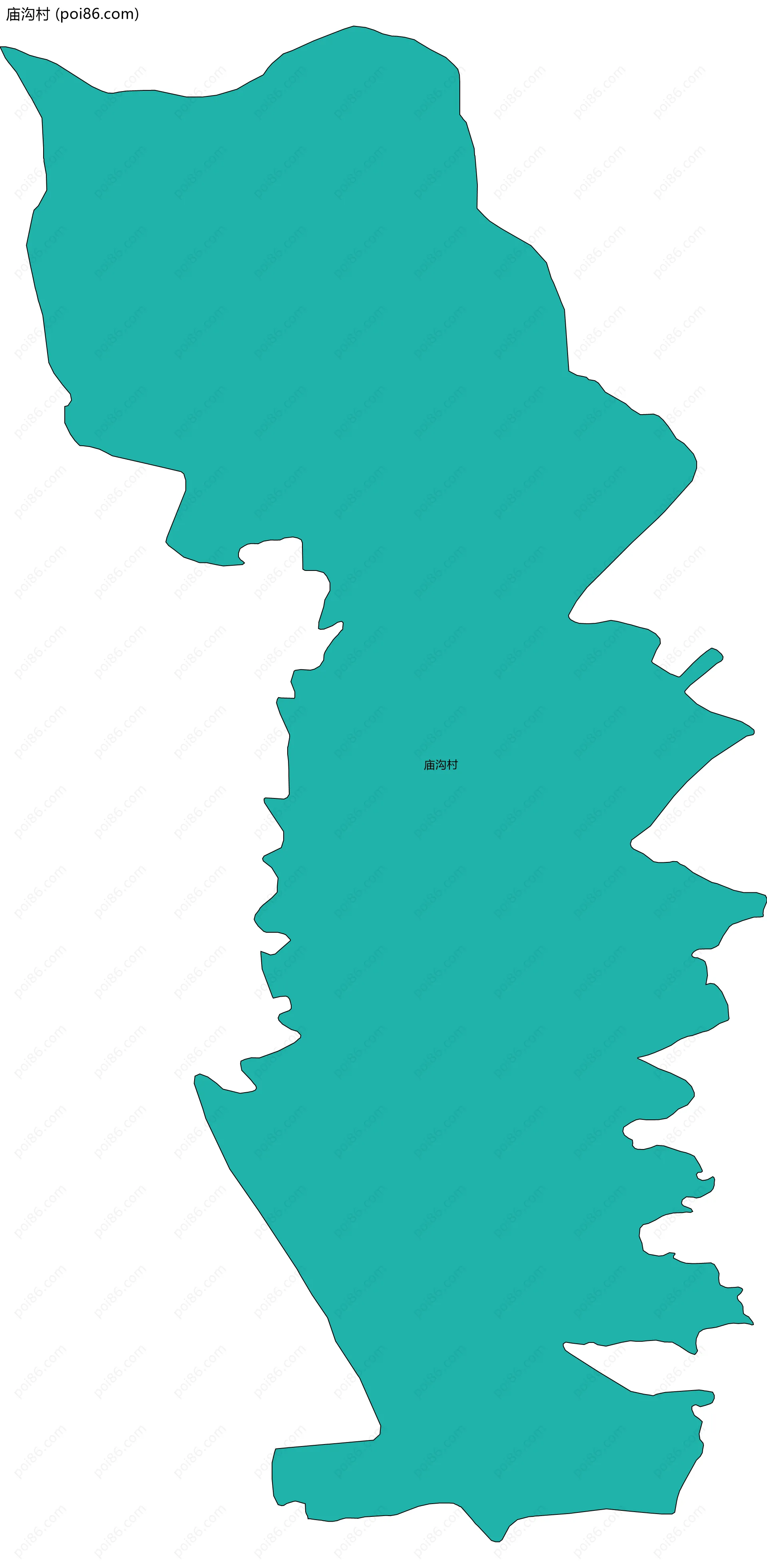 庙沟村边界地图