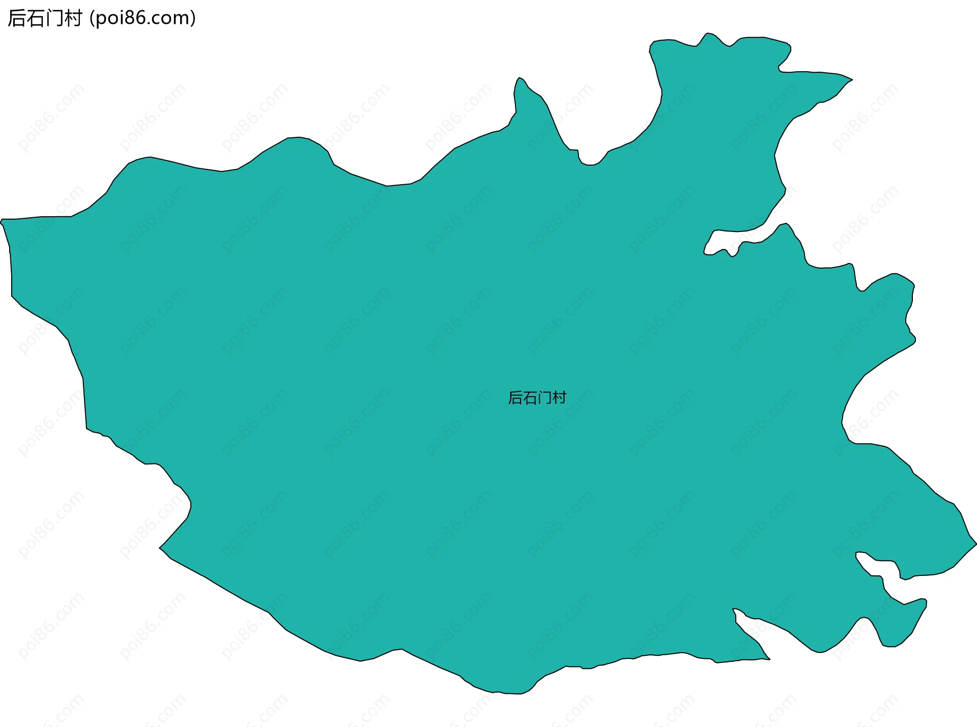 后石门村边界地图