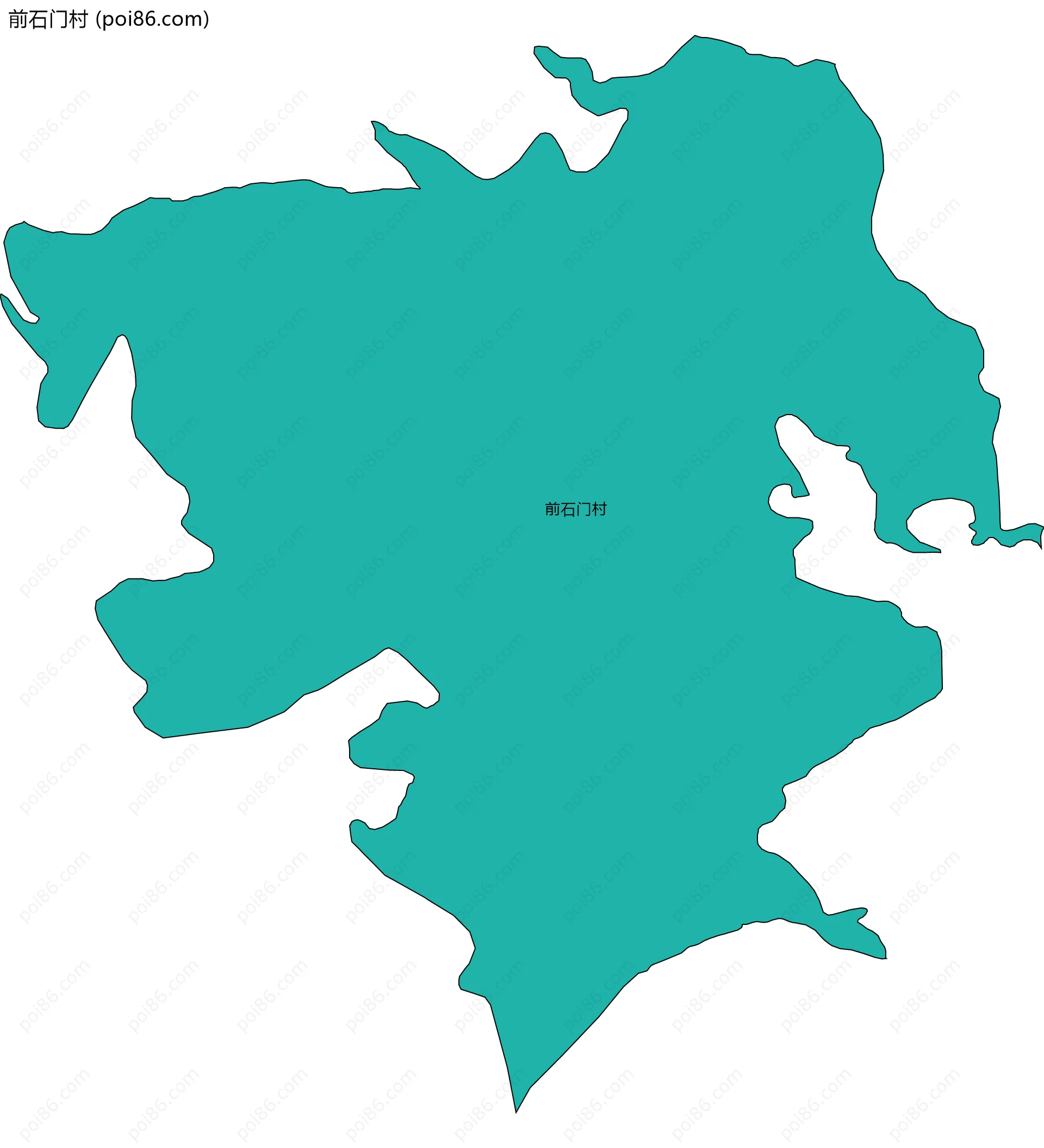 前石门村边界地图