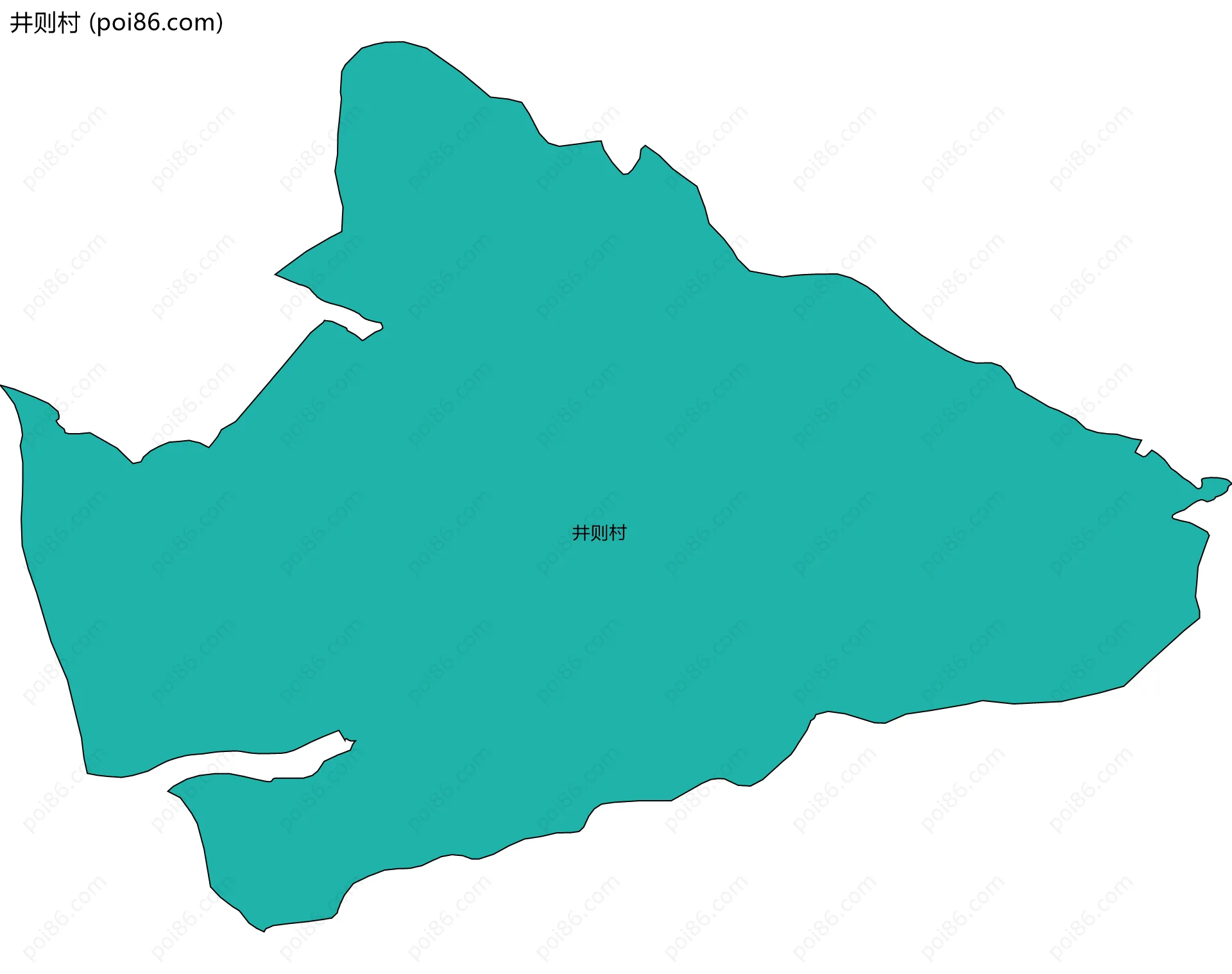 井则村边界地图