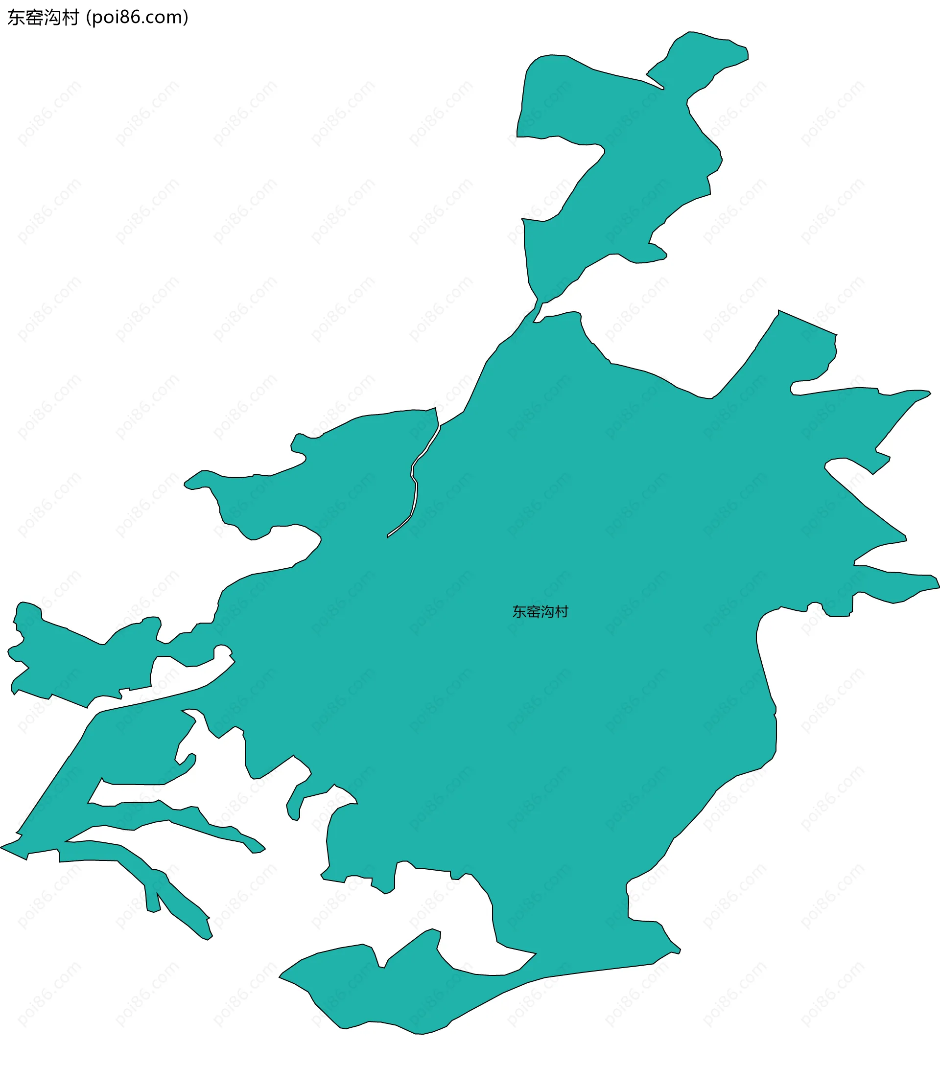 东窑沟村边界地图