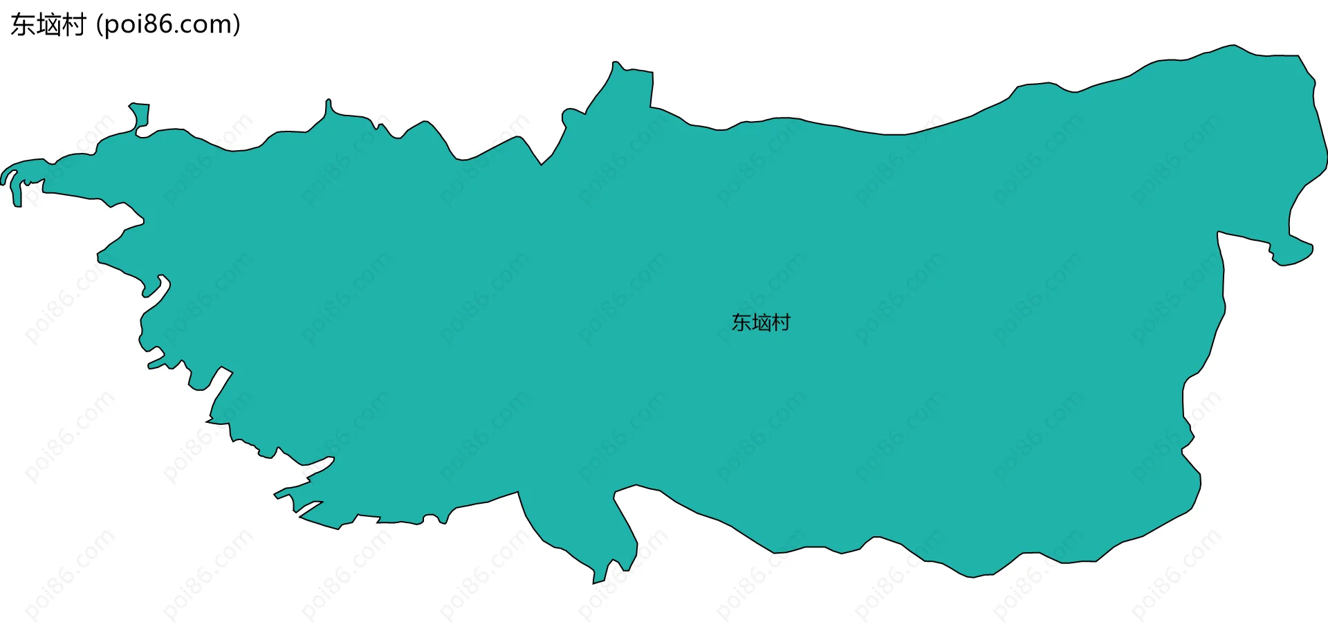 东垴村边界地图