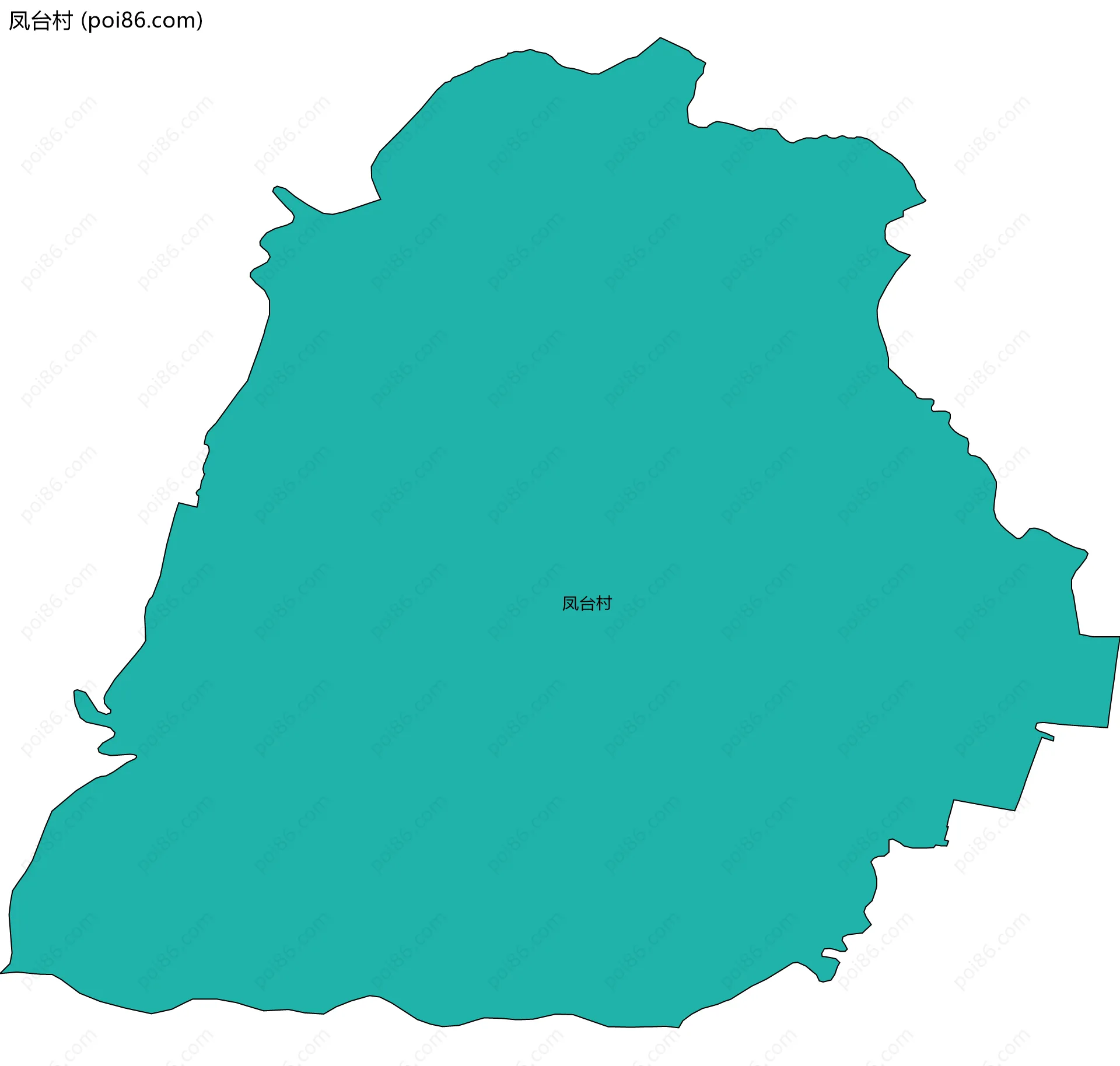 凤台村边界地图