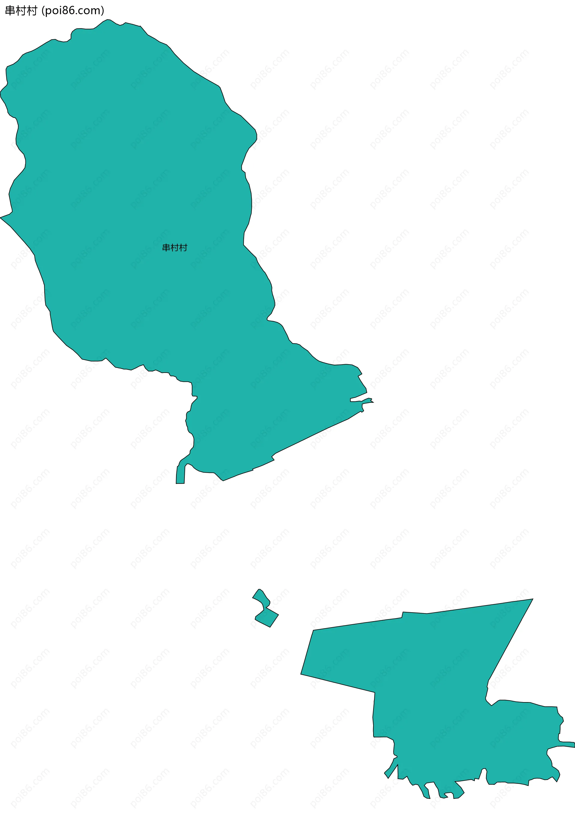 串村村边界地图