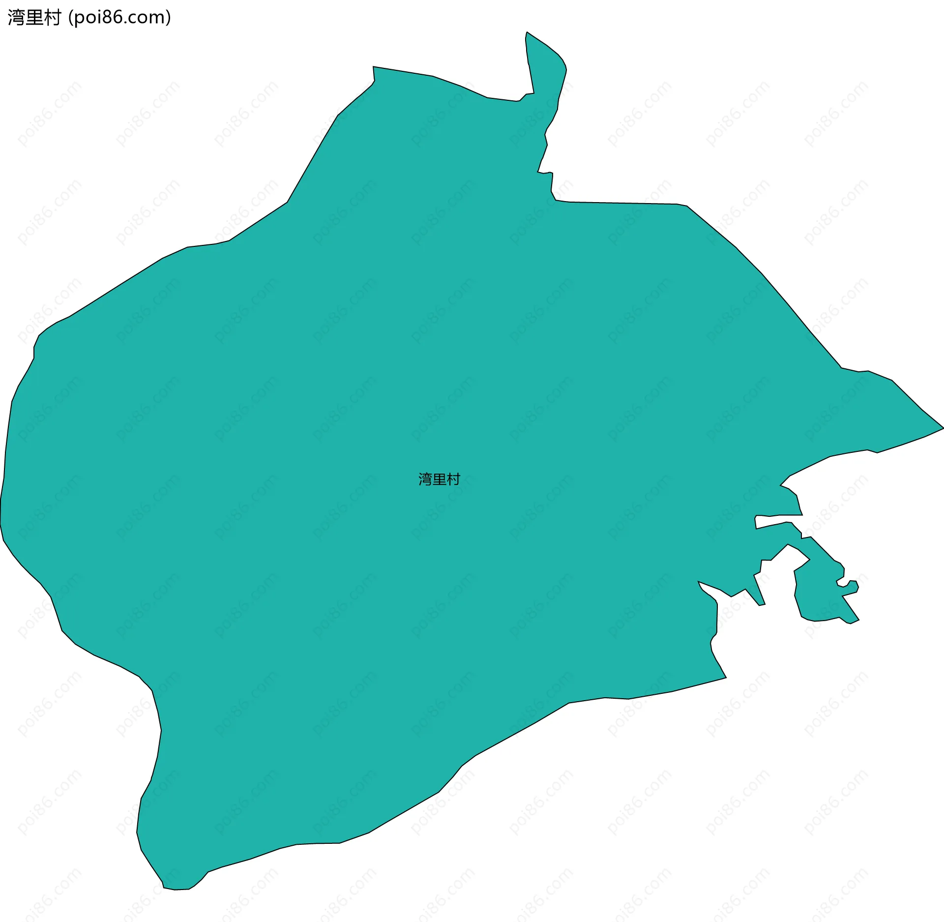 湾里村边界地图