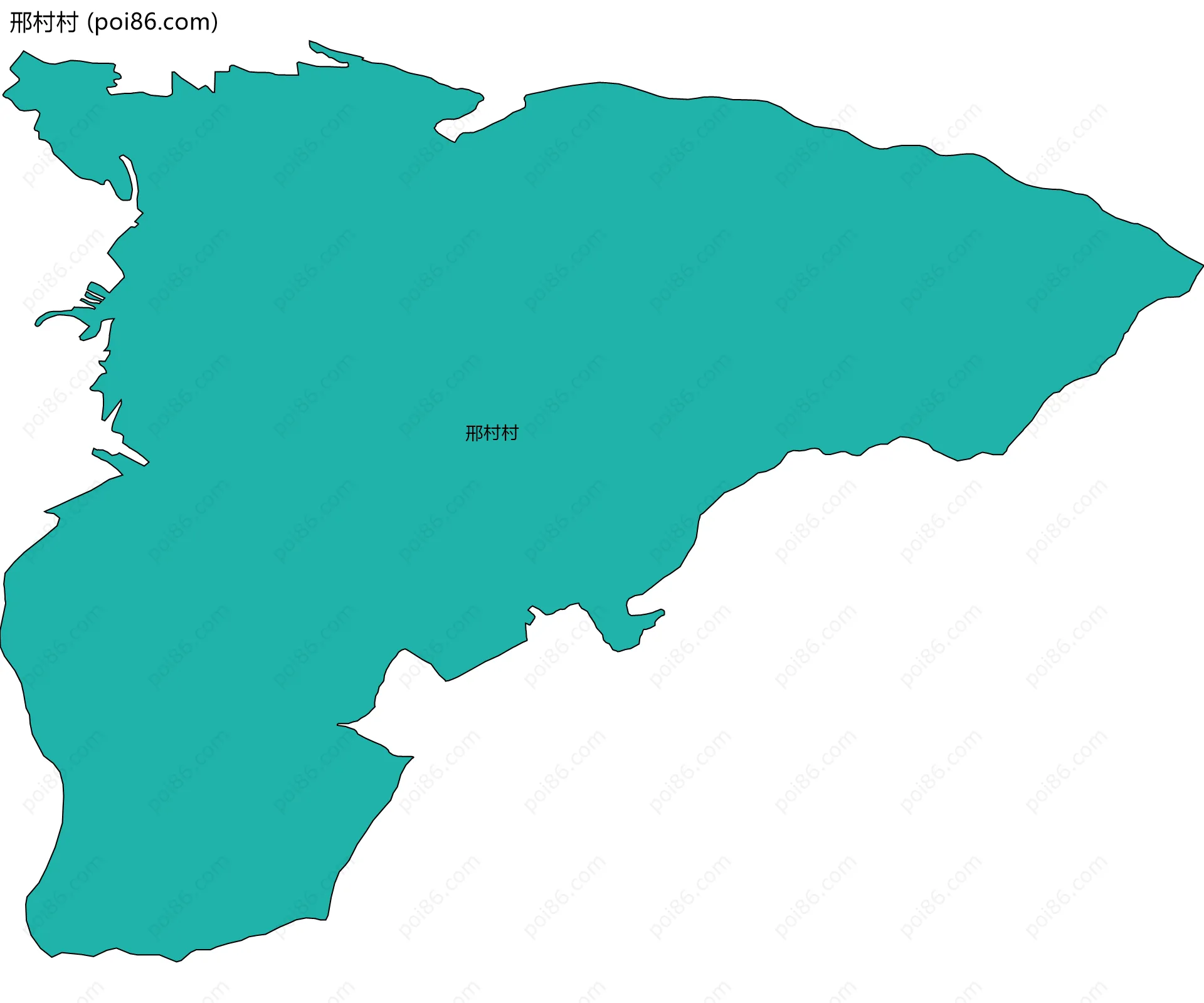 邢村村边界地图