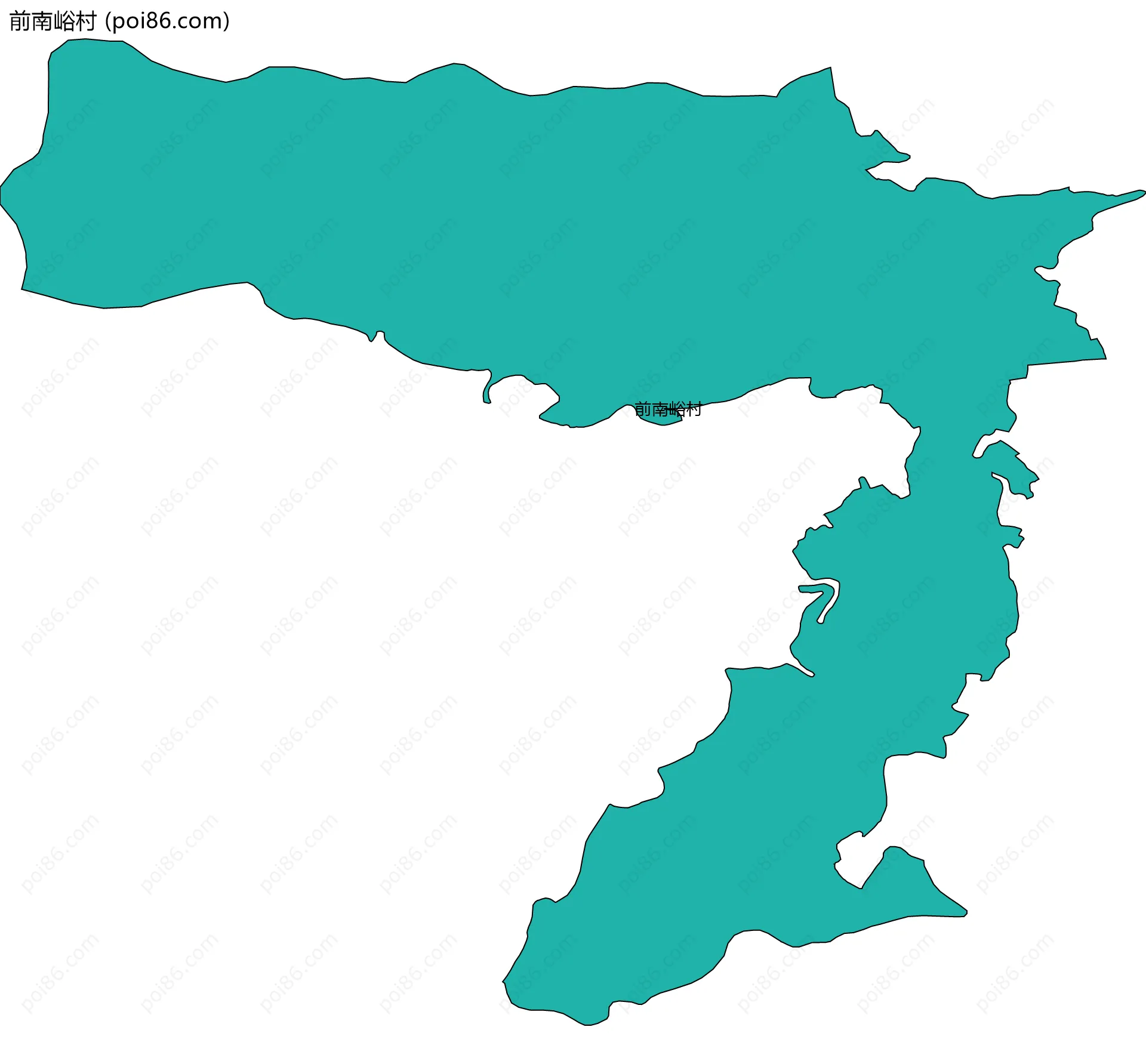 前南峪村边界地图