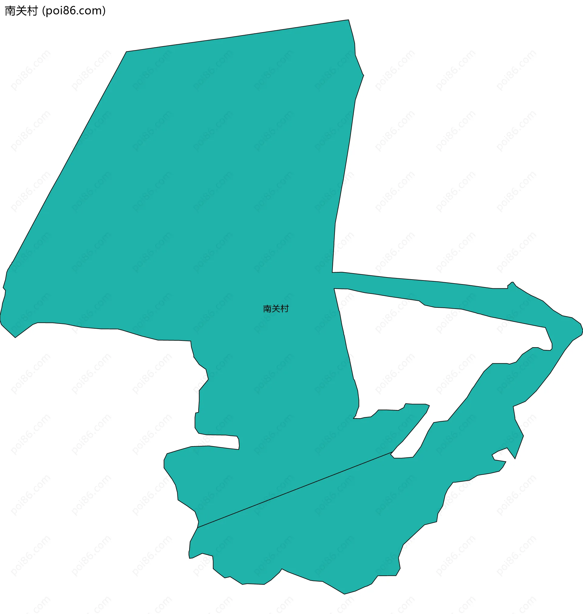 南关村边界地图