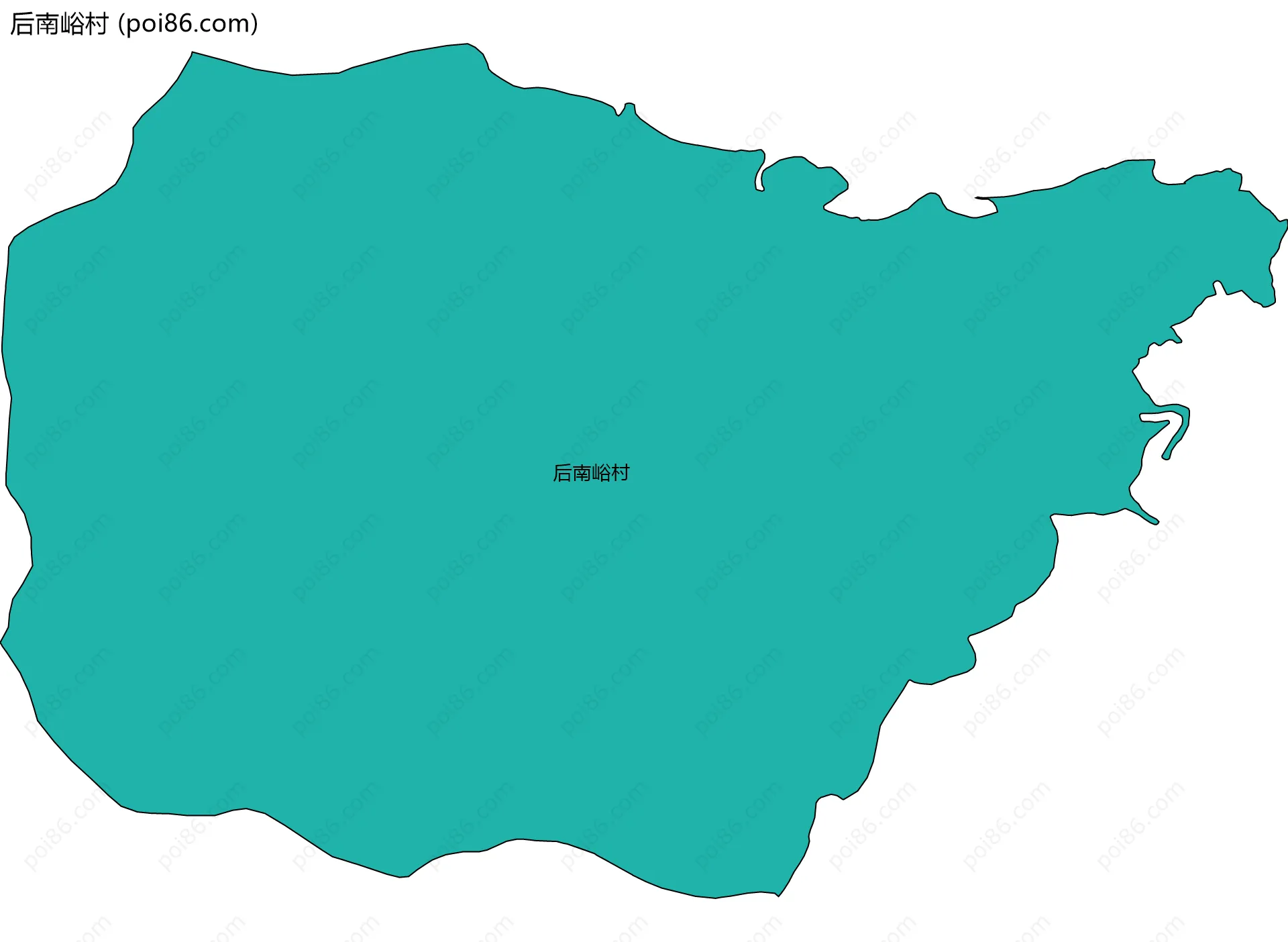 后南峪村边界地图