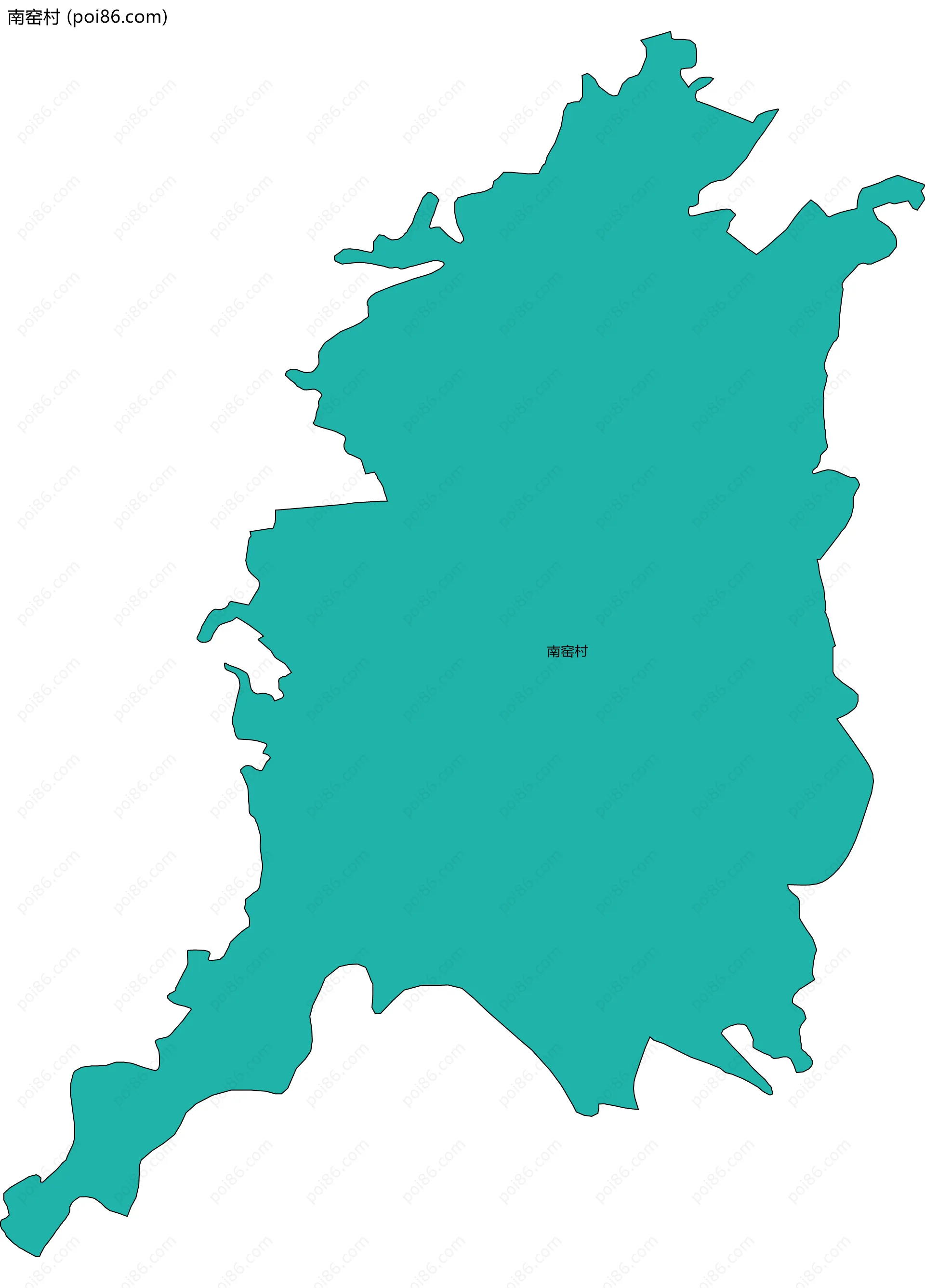 南窑村边界地图