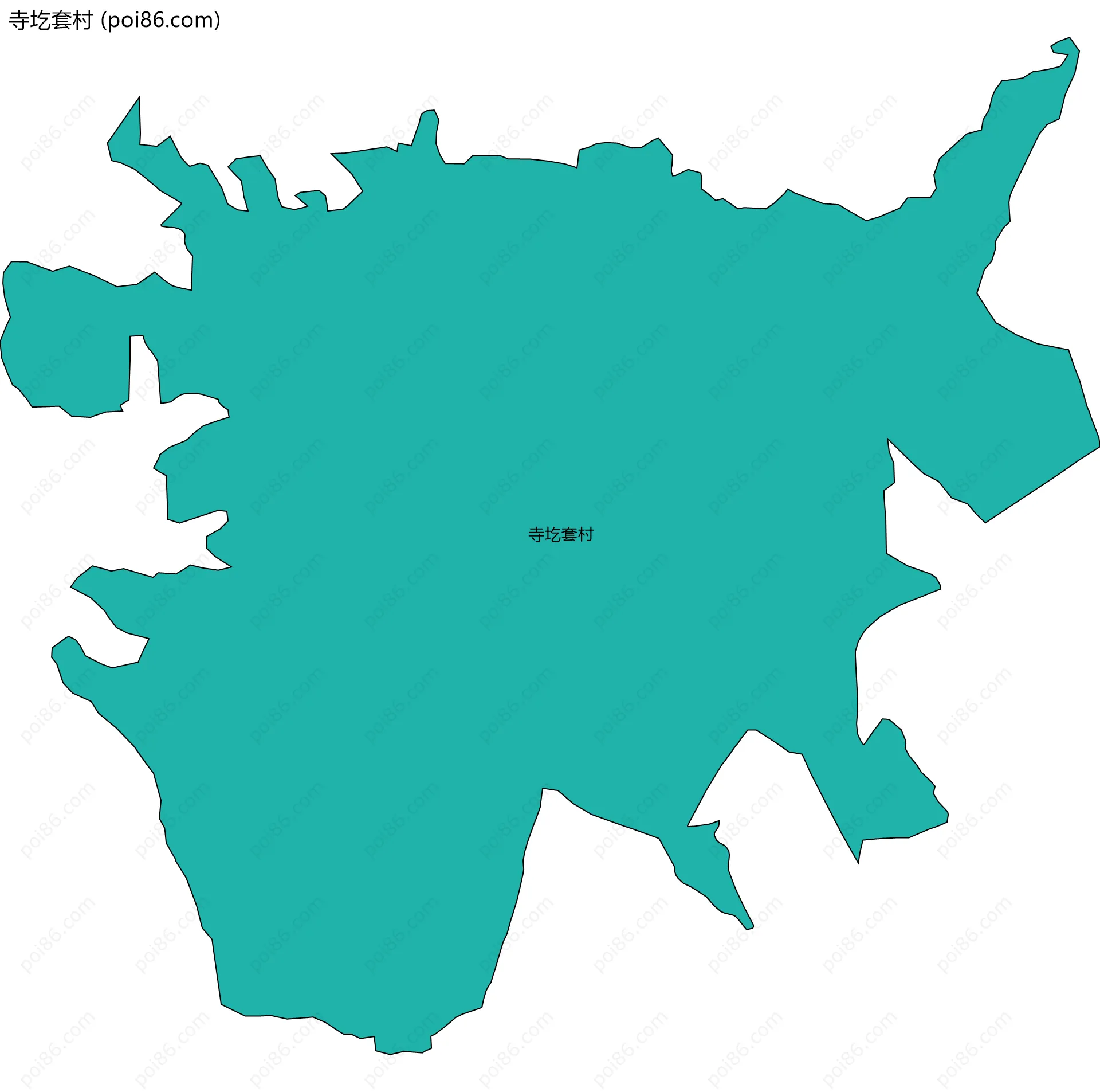 寺圪套村边界地图