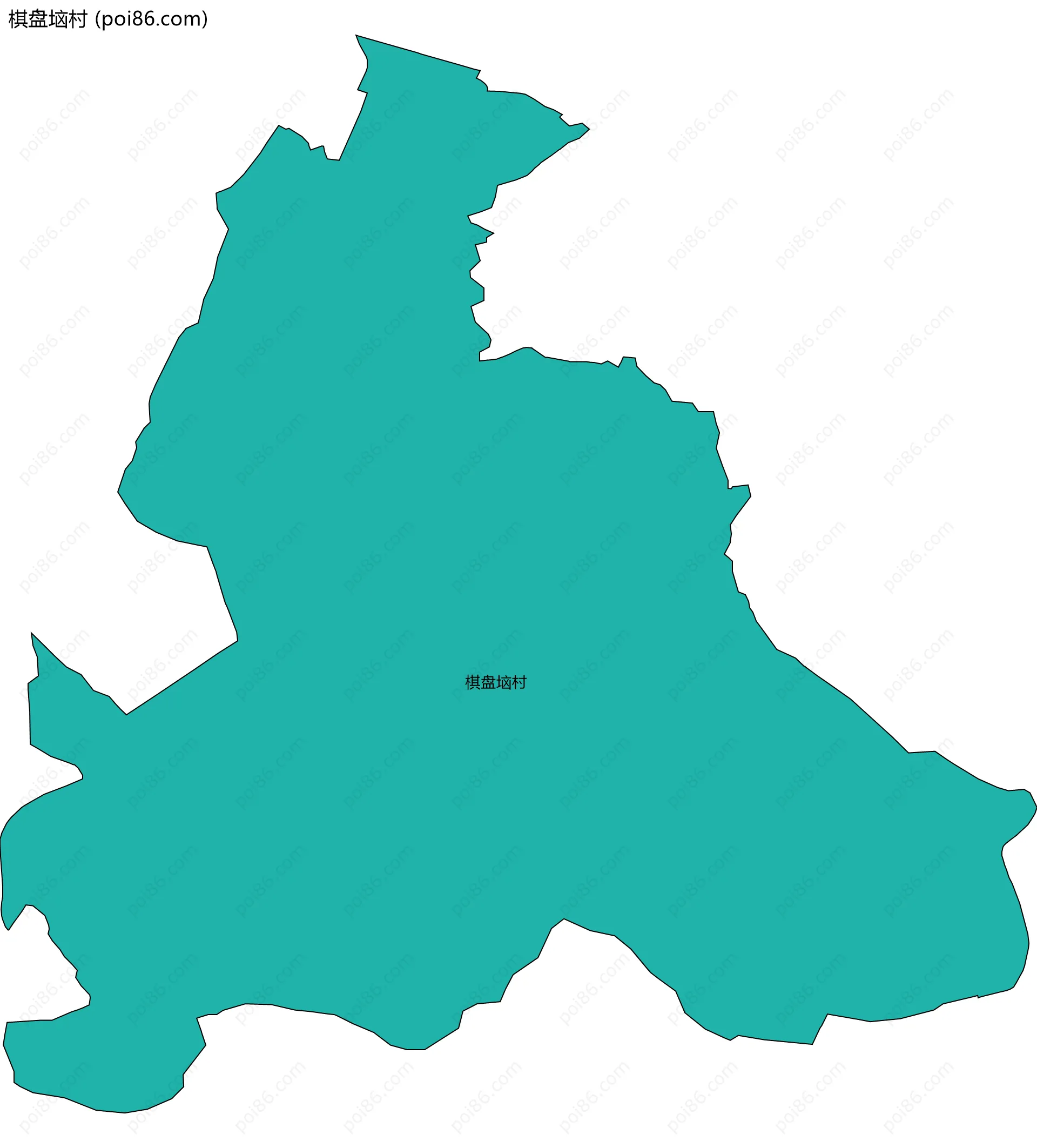 棋盘垴村边界地图