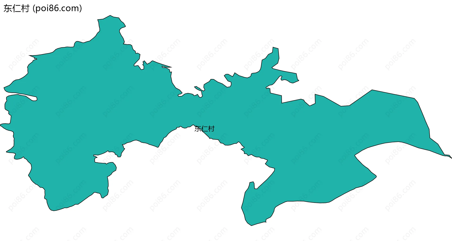 东仁村边界地图