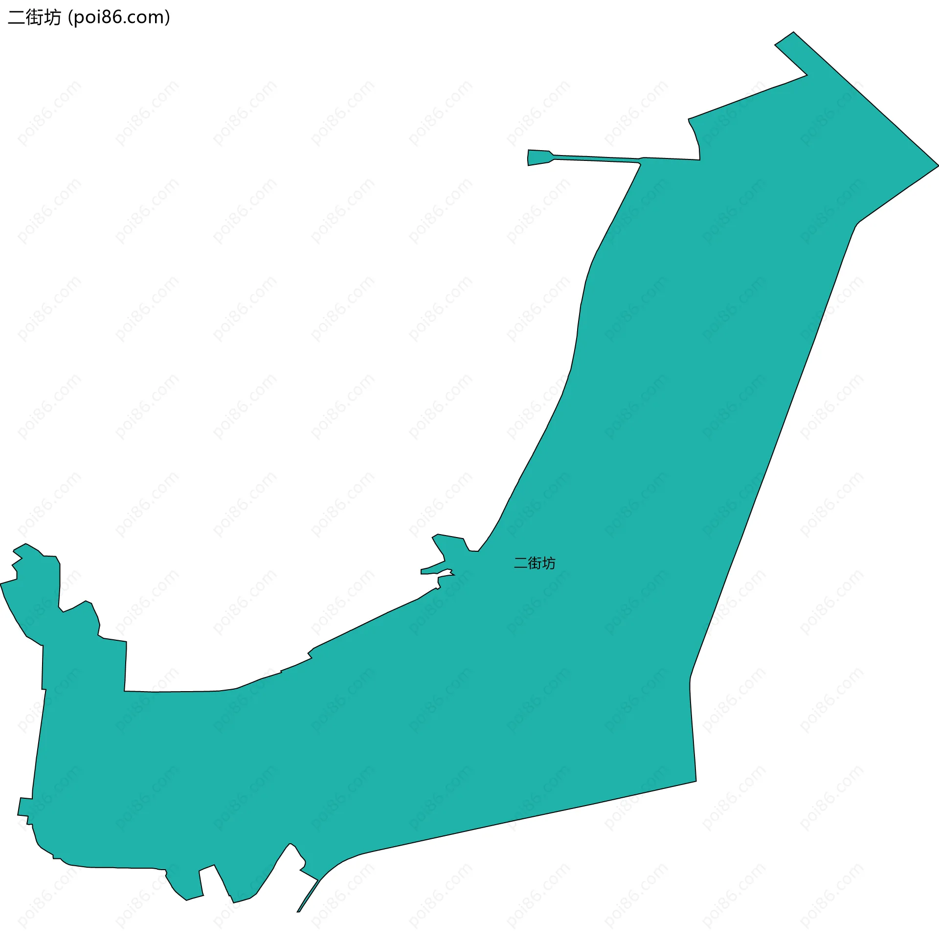 二街坊边界地图