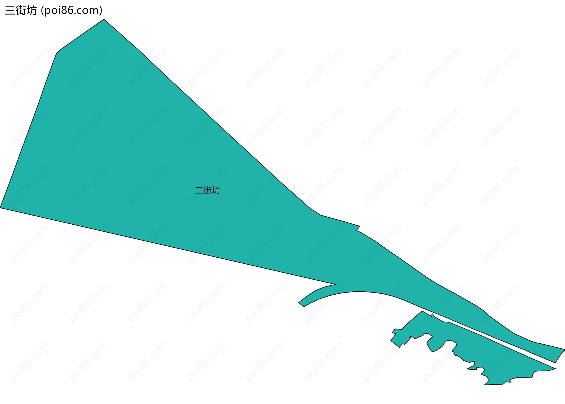 三街坊边界地图