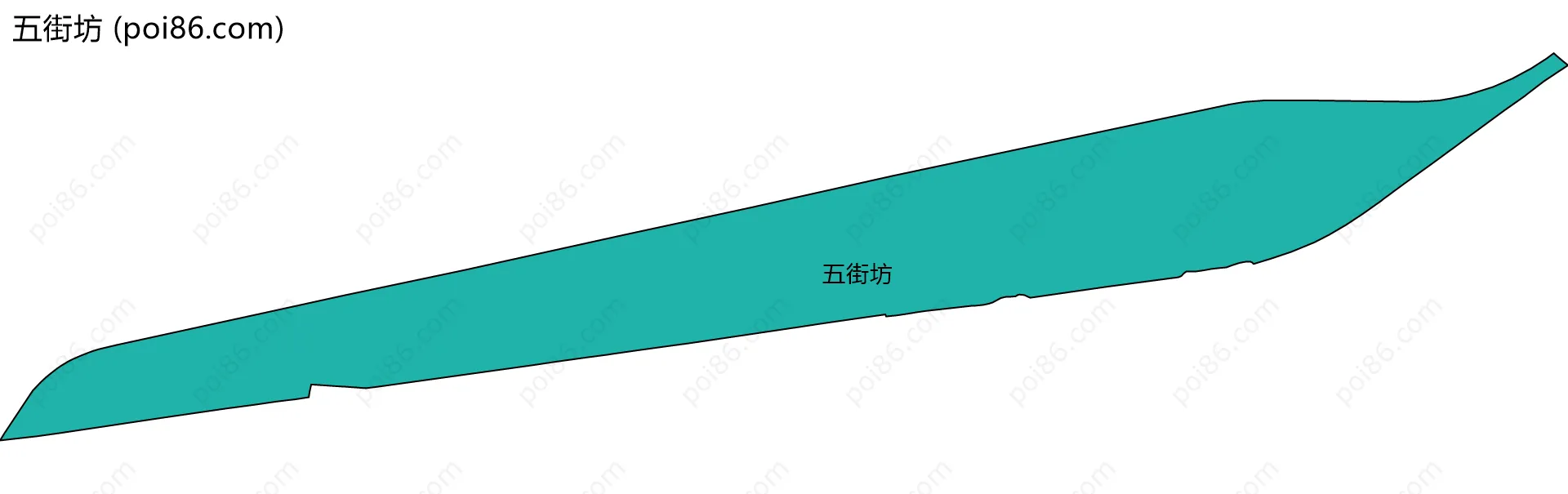 五街坊边界地图
