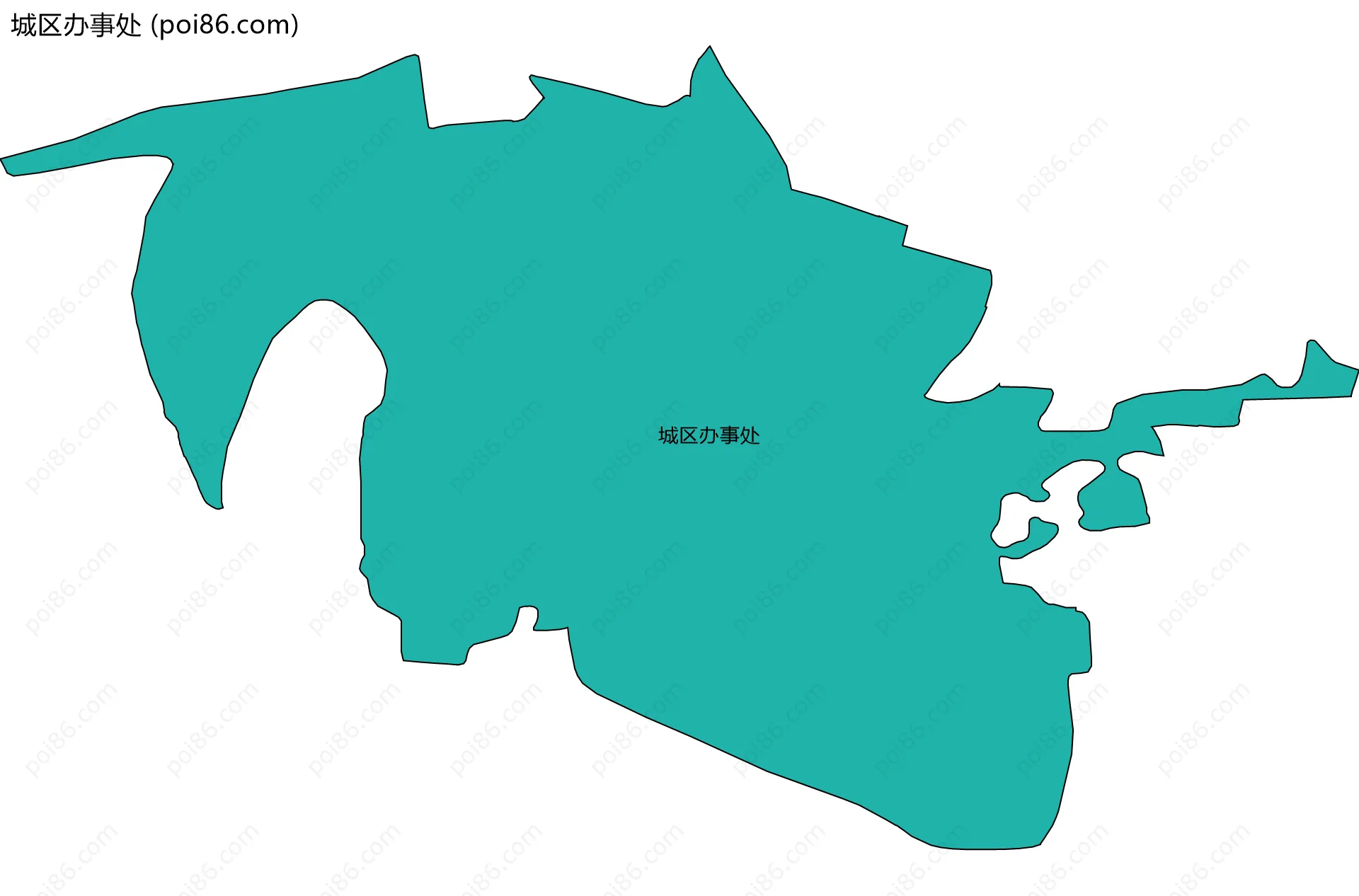 城区办事处边界地图