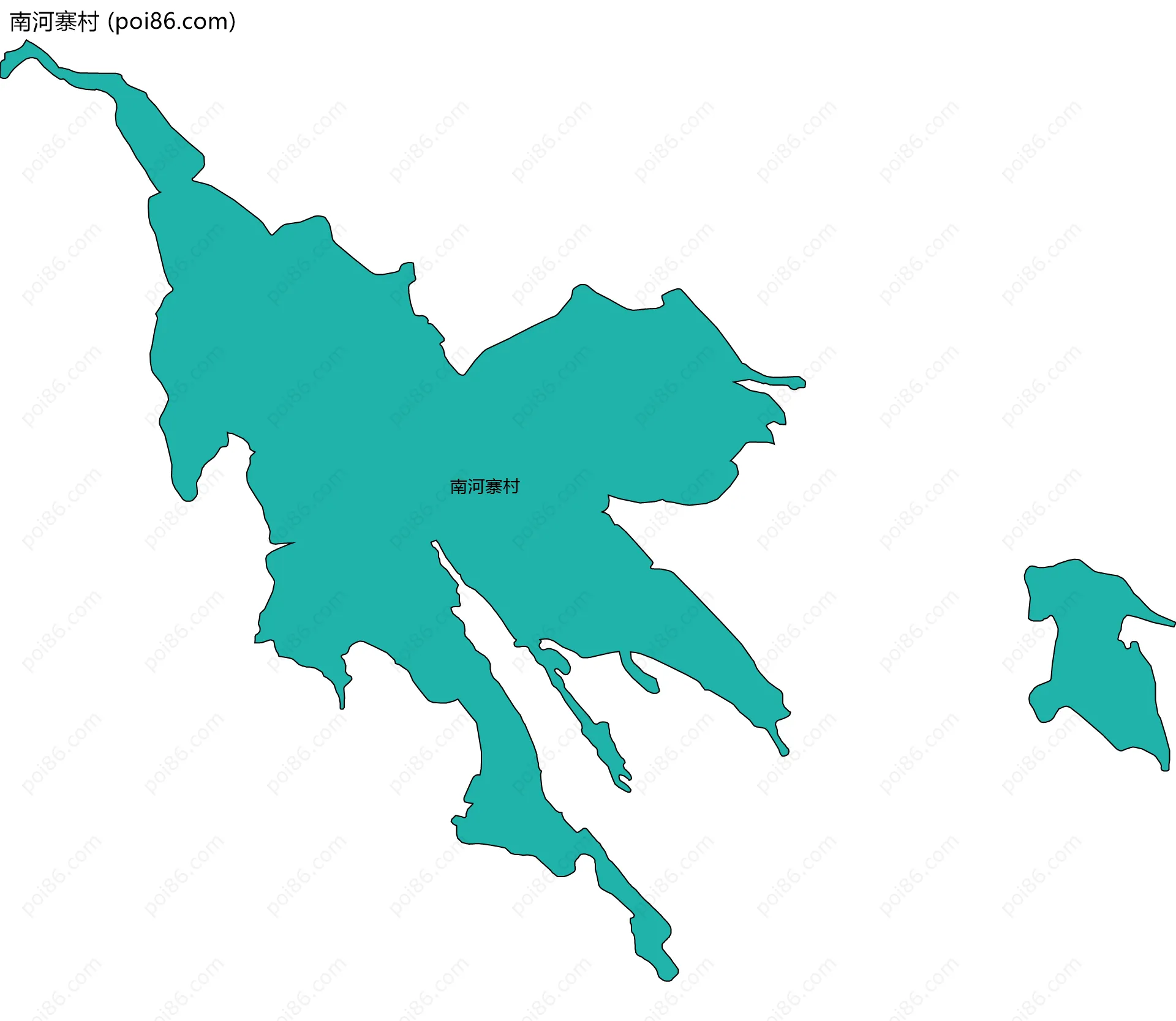 南河寨村边界地图