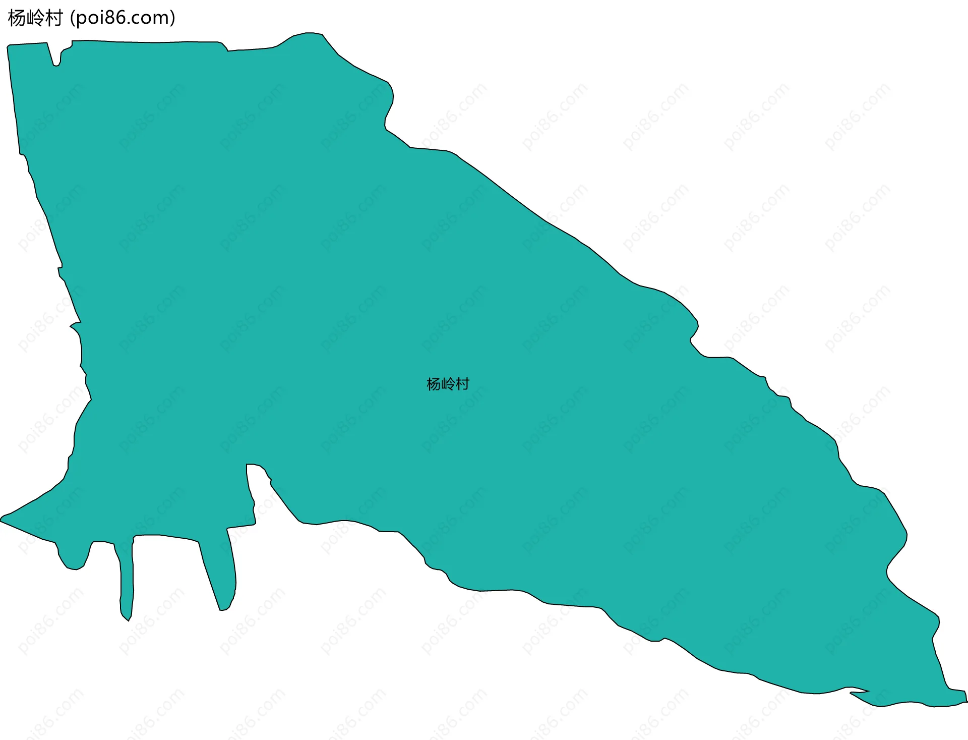 杨岭村边界地图