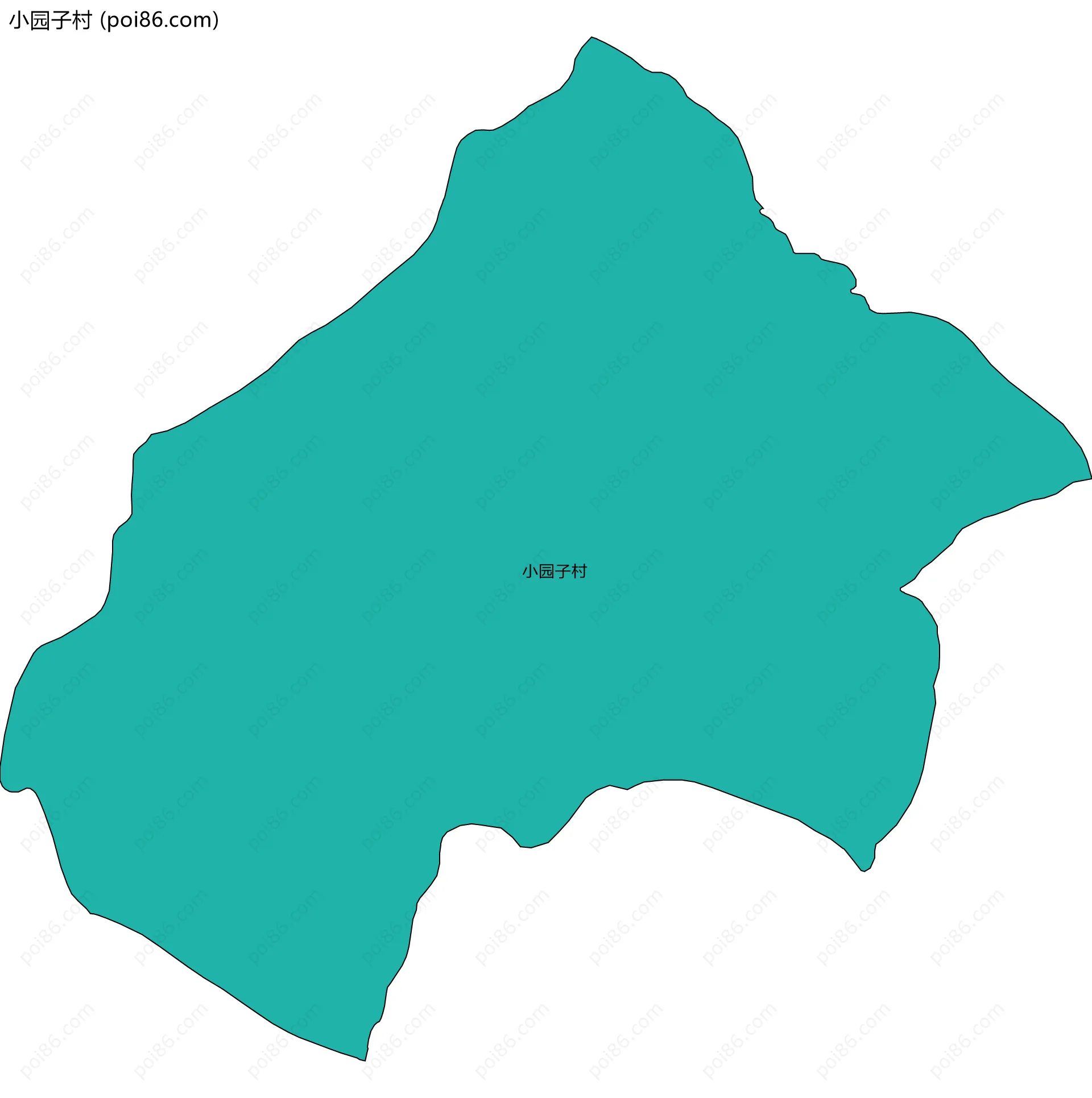 小园子村边界地图