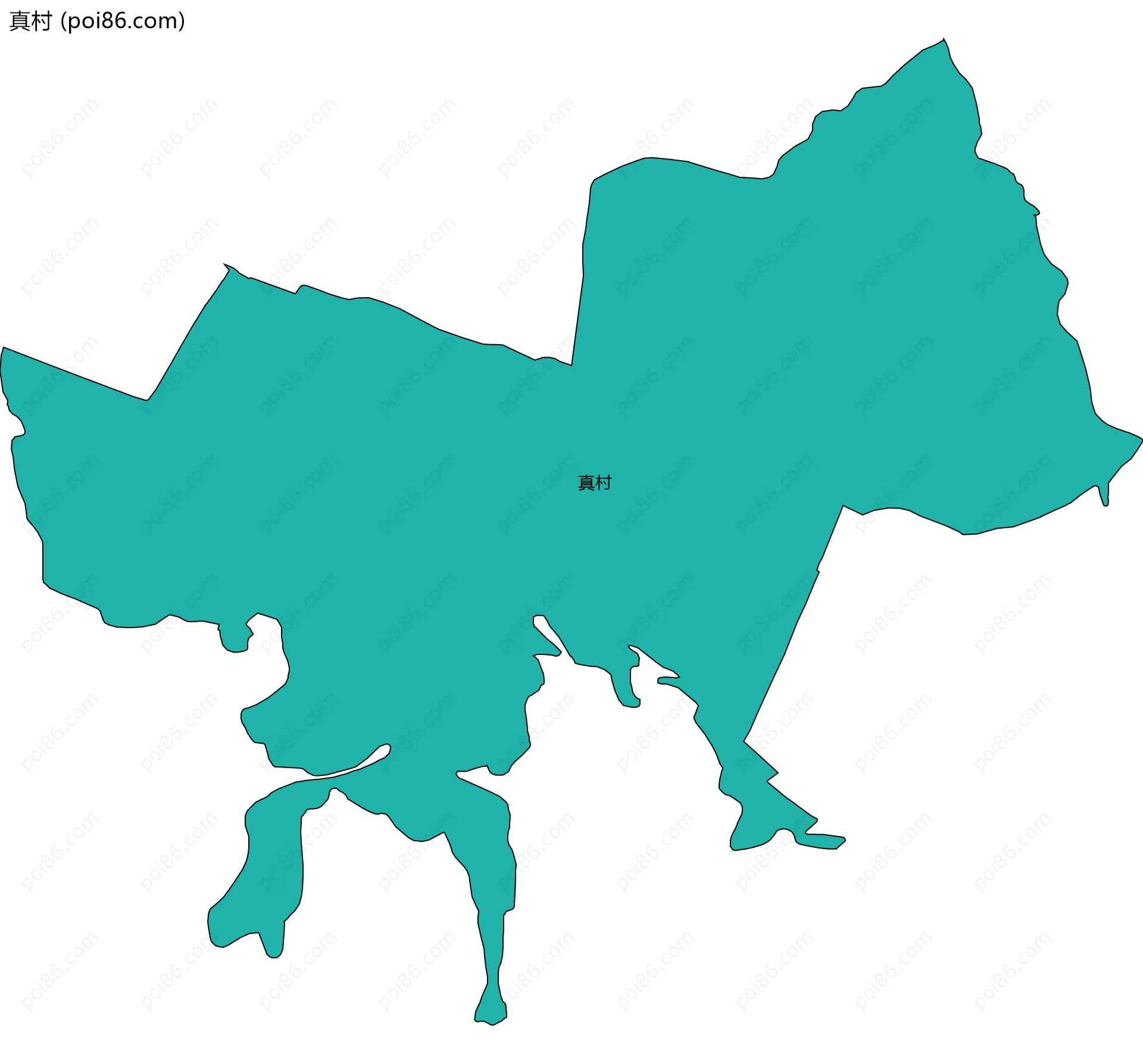 真村边界地图