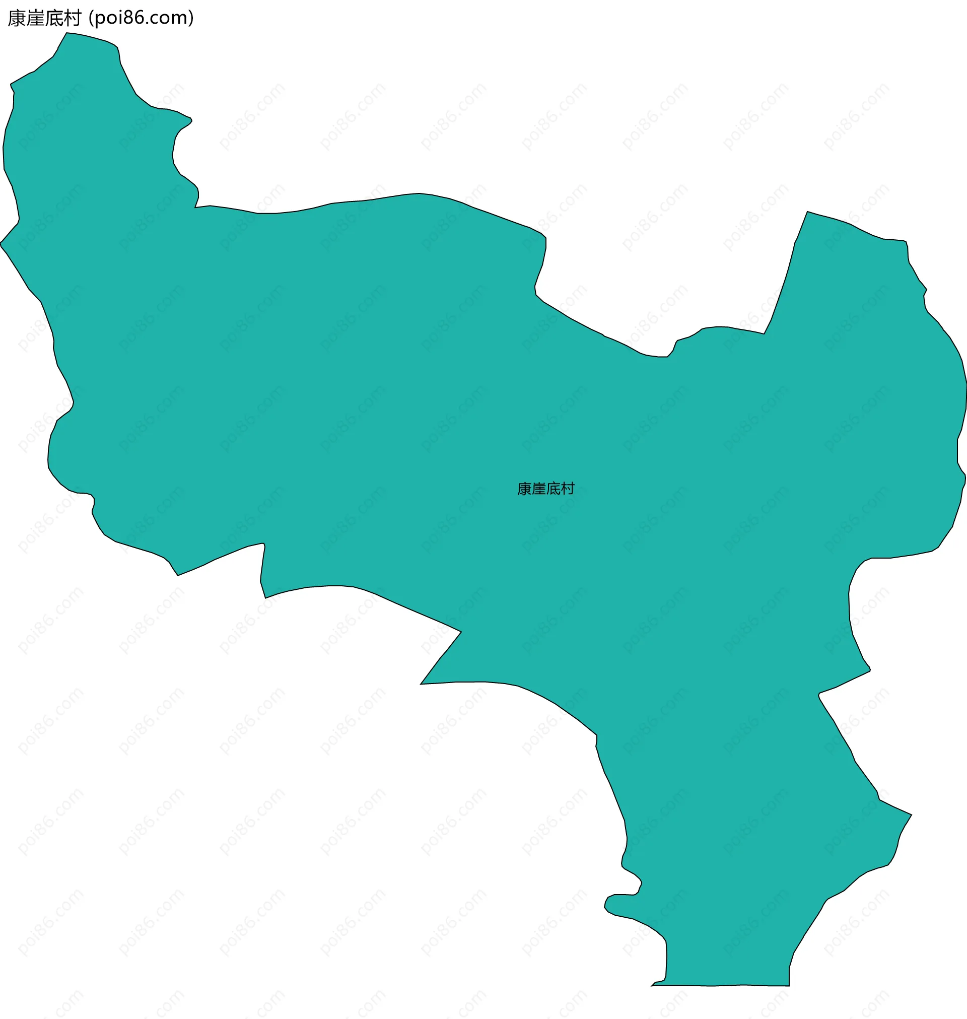 康崖底村边界地图