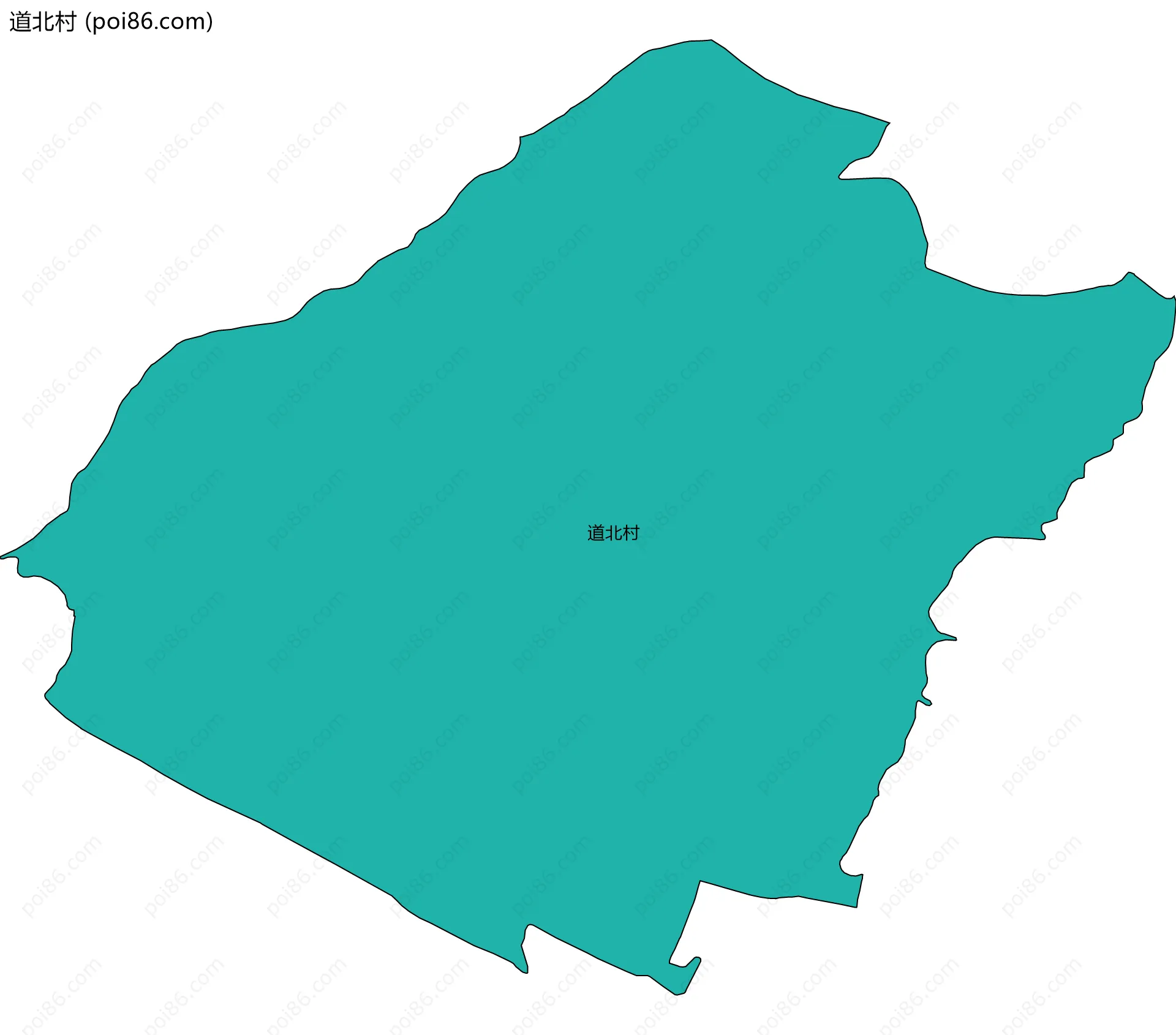 道北村边界地图