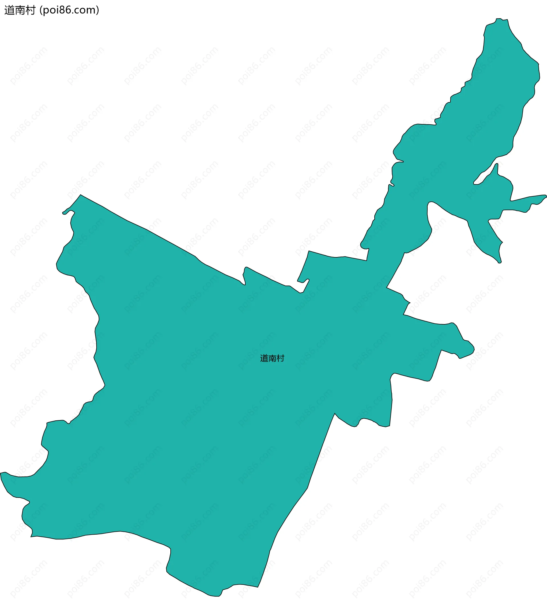 道南村边界地图