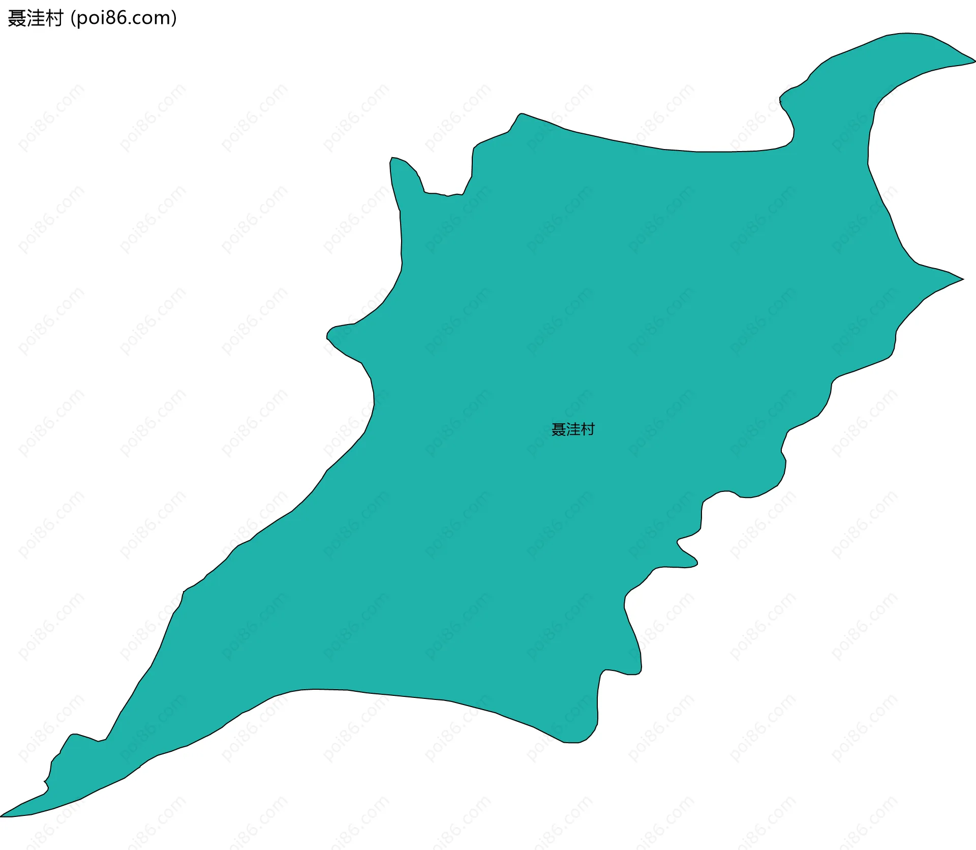 聂洼村边界地图