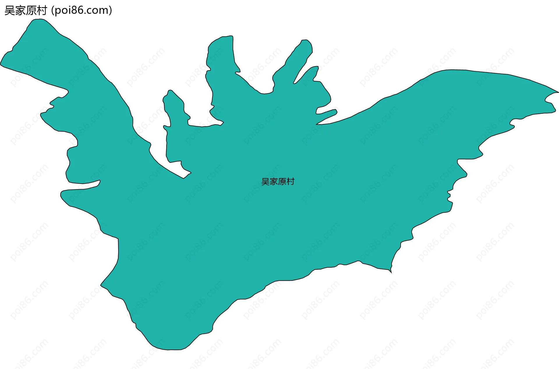 吴家原村边界地图