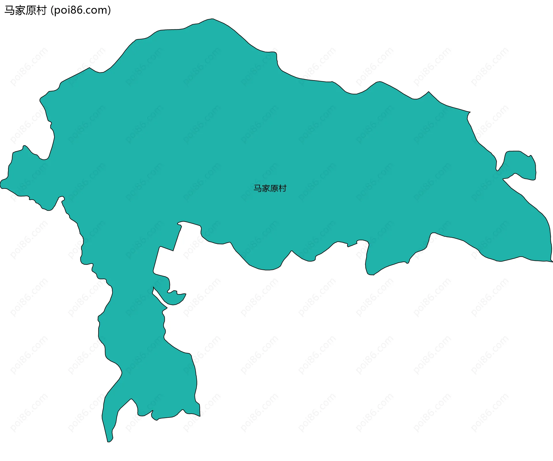马家原村边界地图