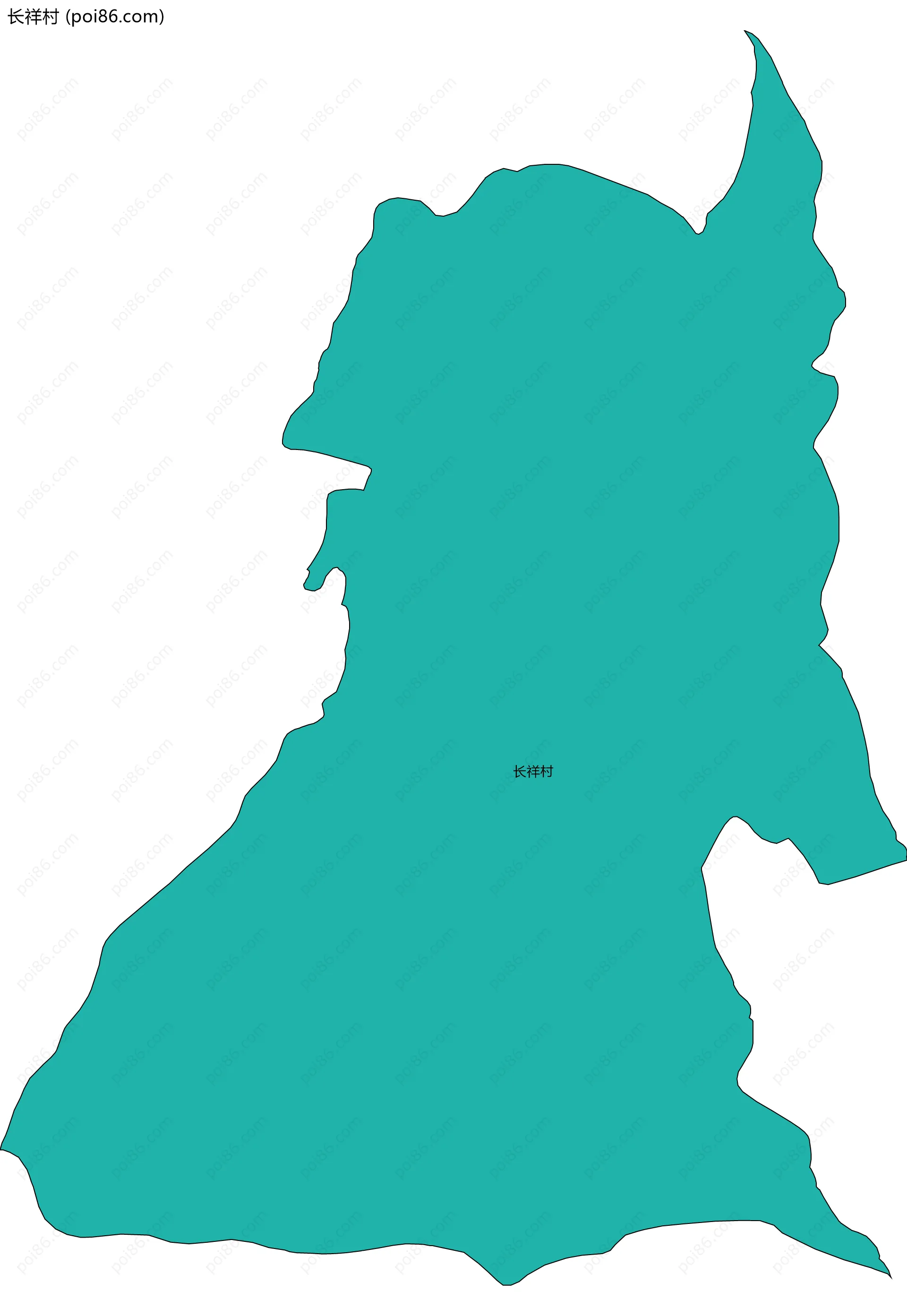 长祥村边界地图