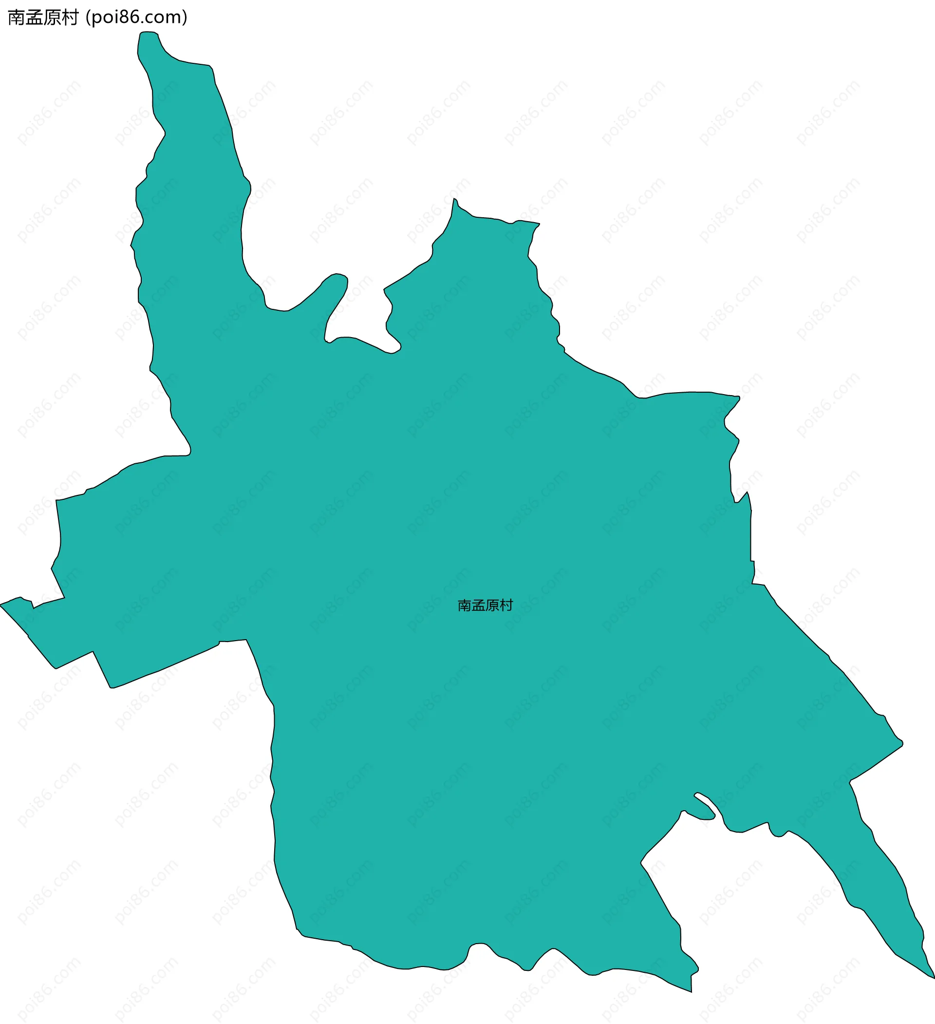 南孟原村边界地图