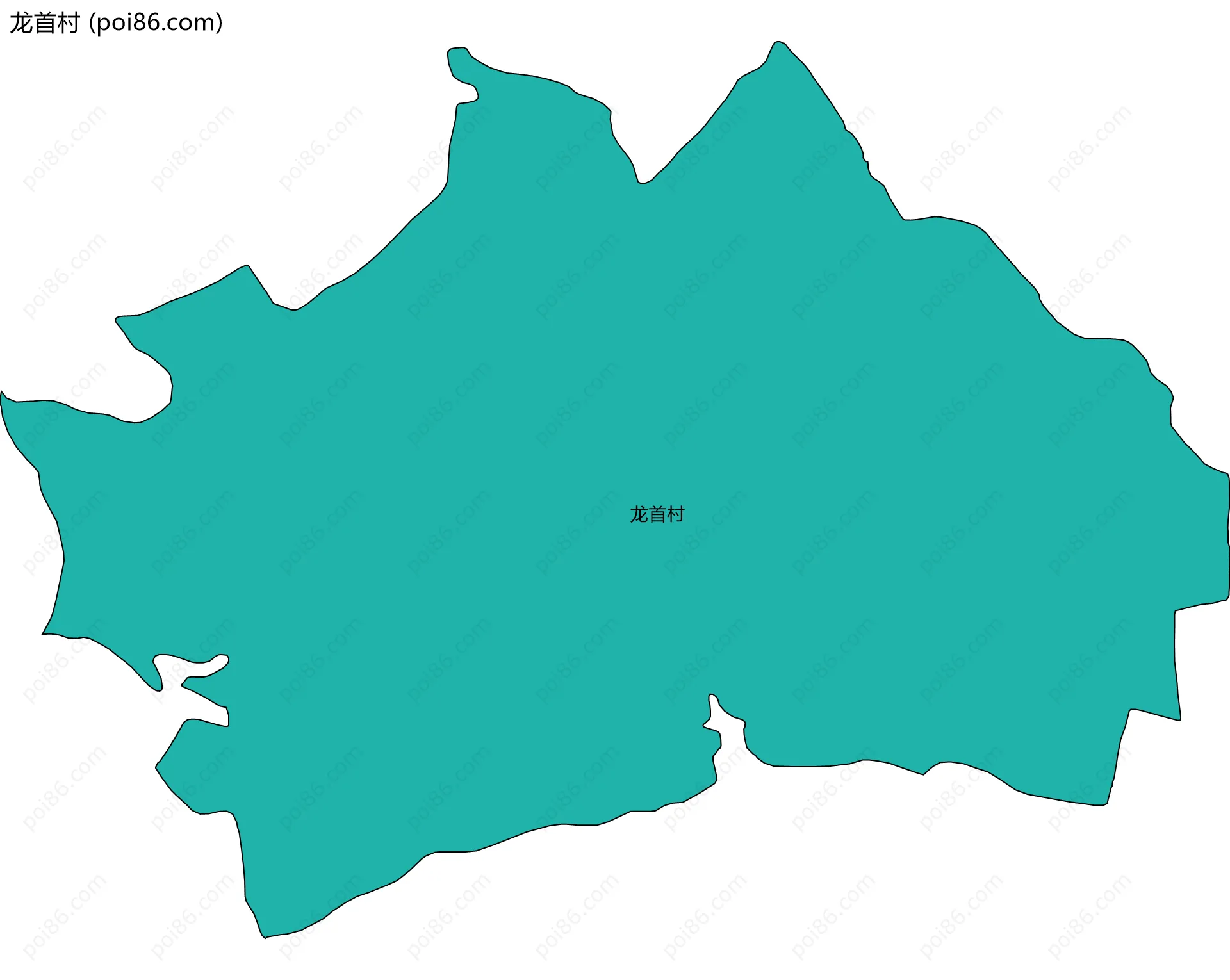 龙首村边界地图