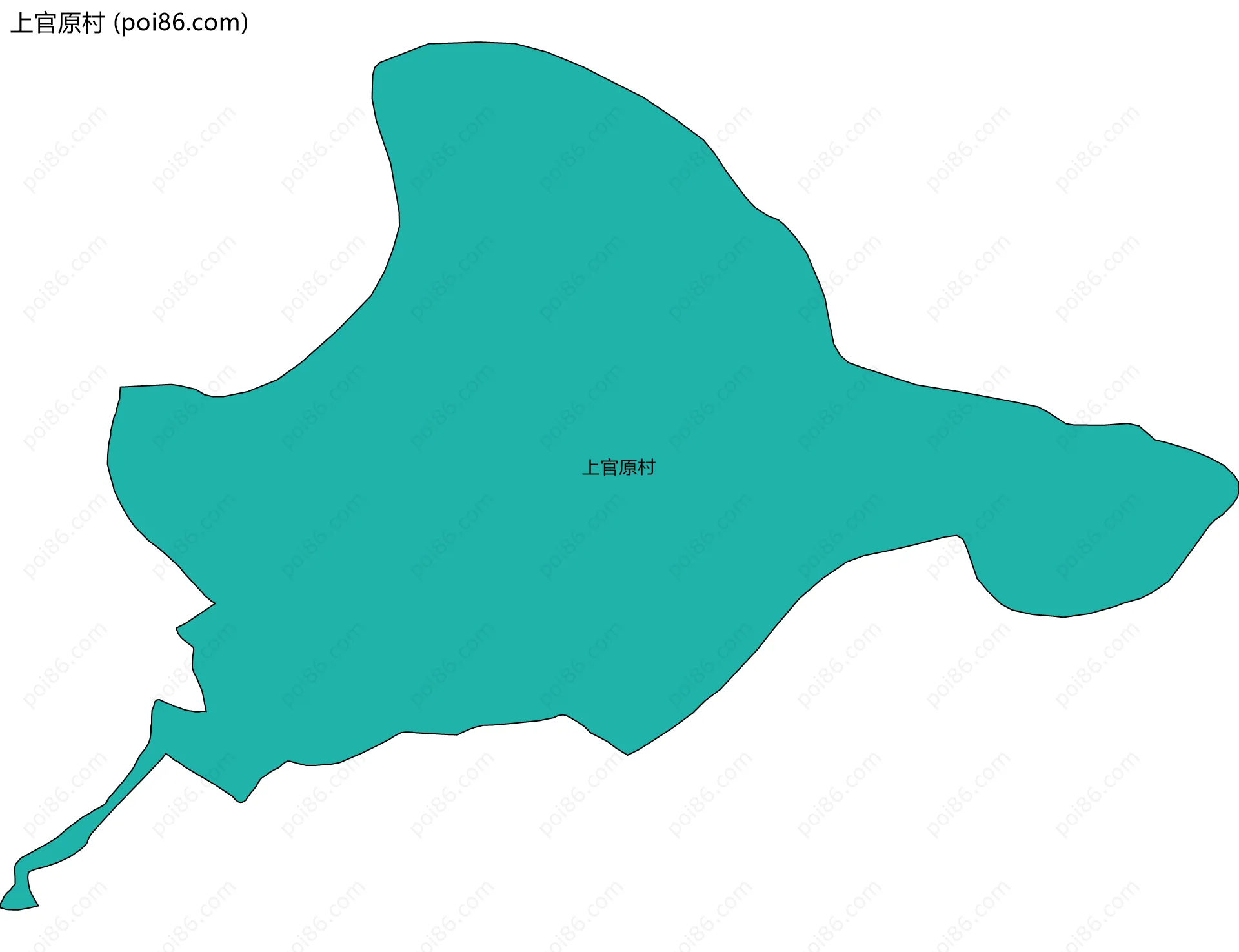 上官原村边界地图