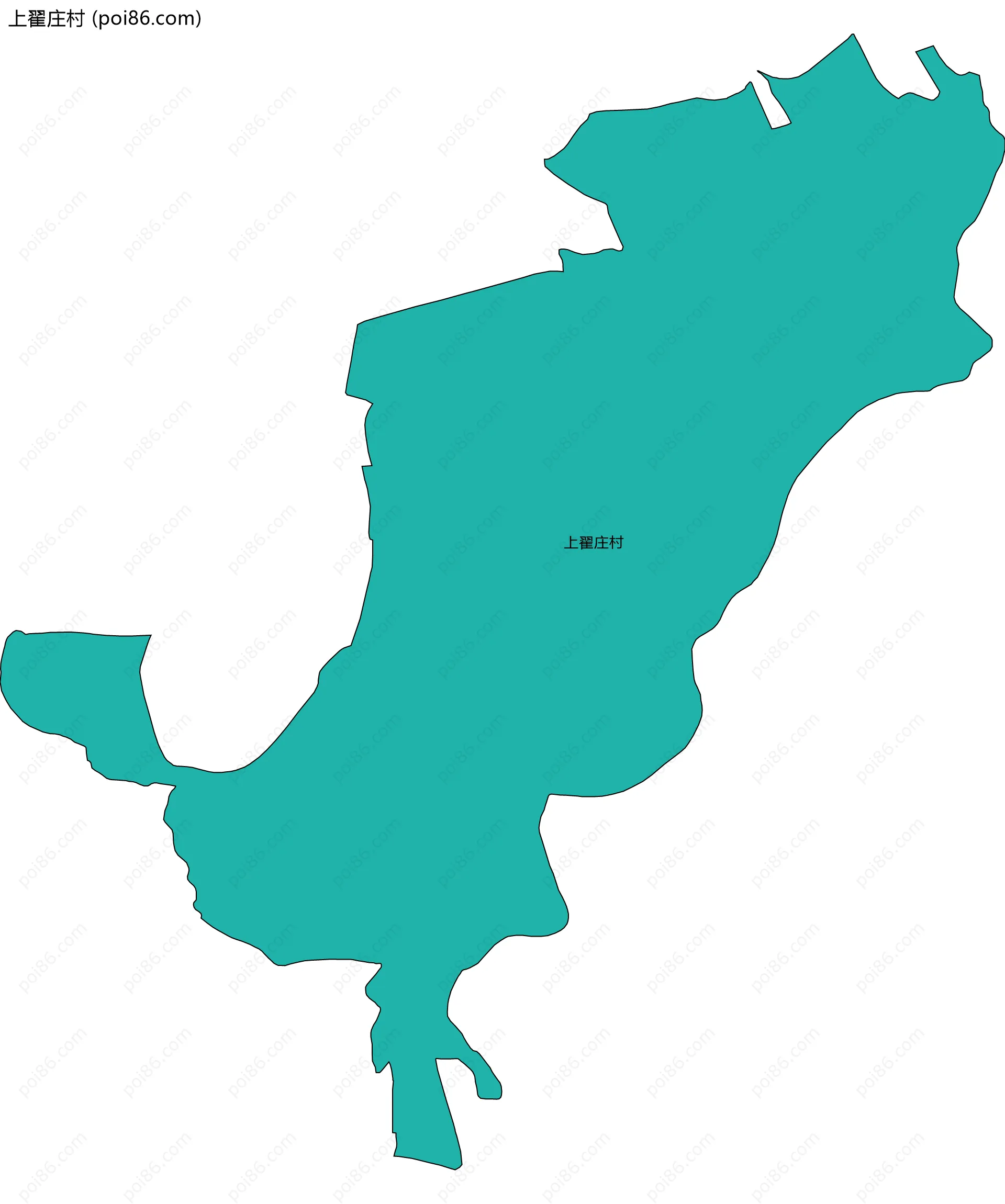 上翟庄村边界地图