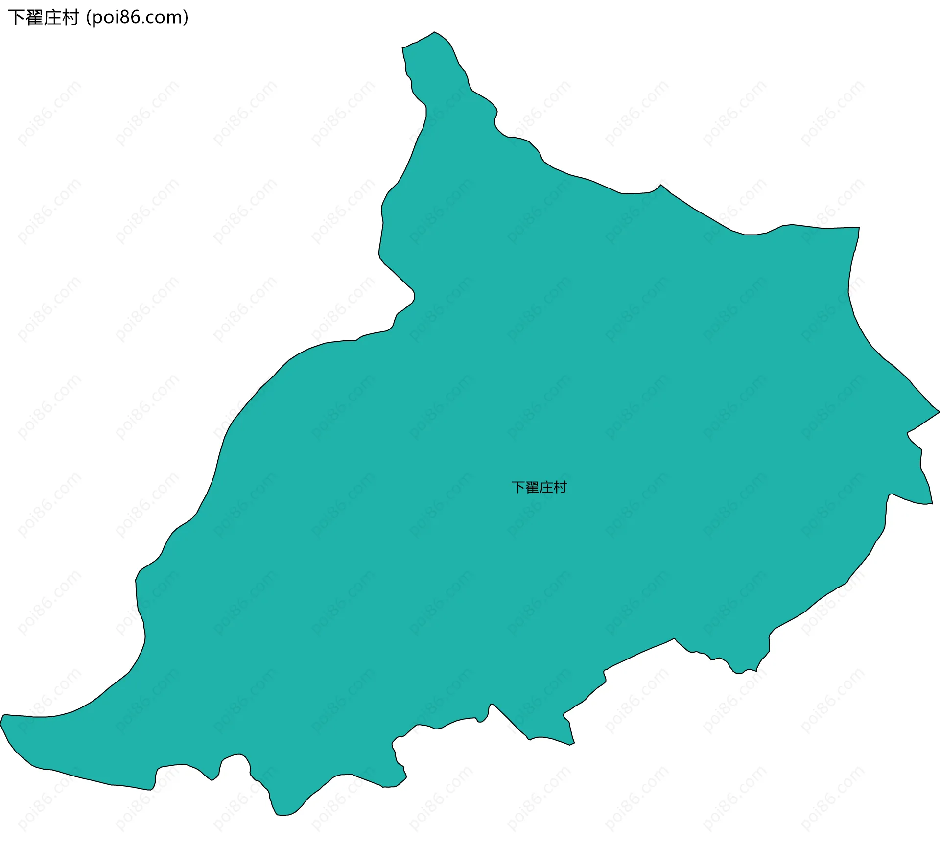 下翟庄村边界地图