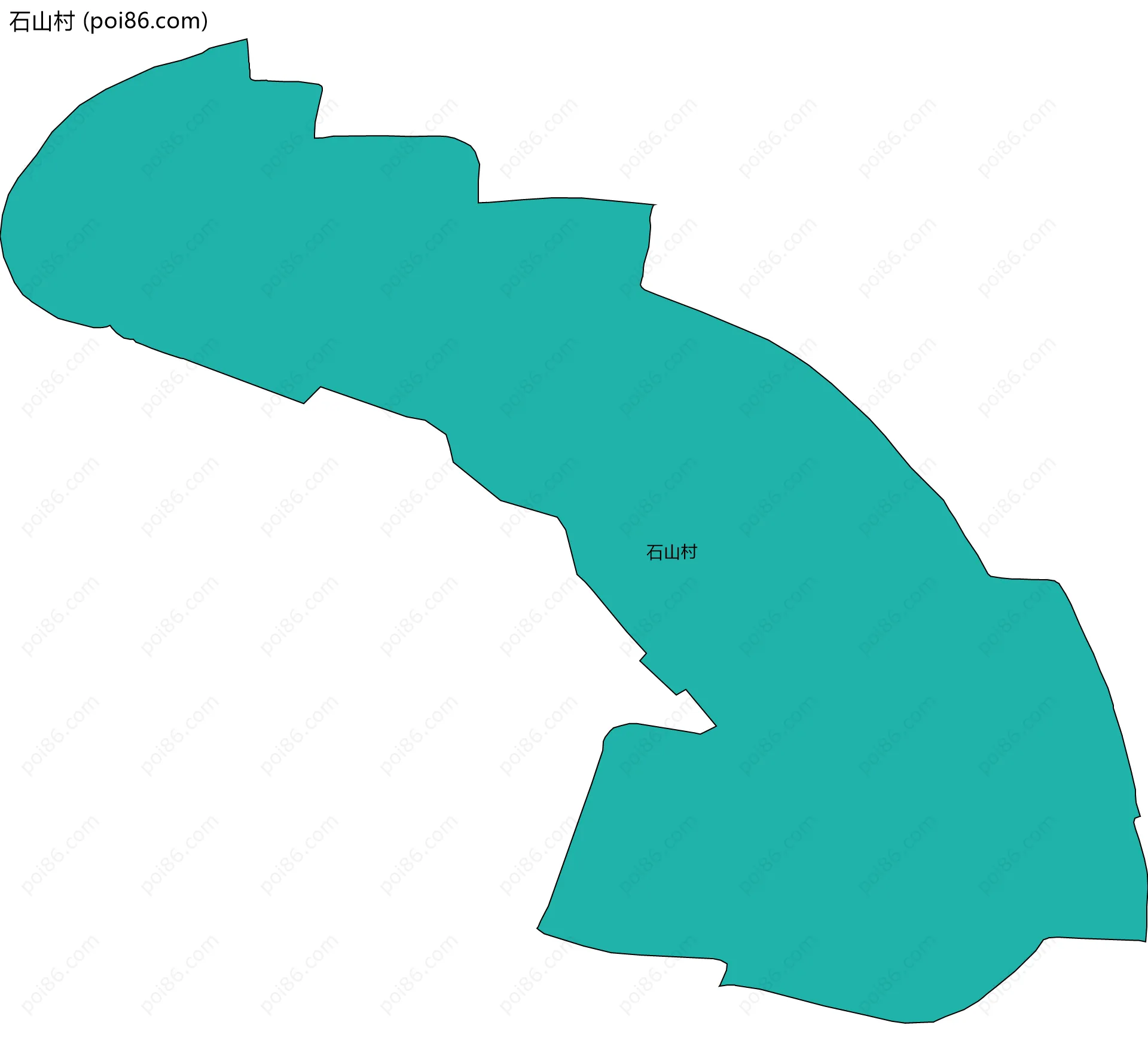 石山村边界地图