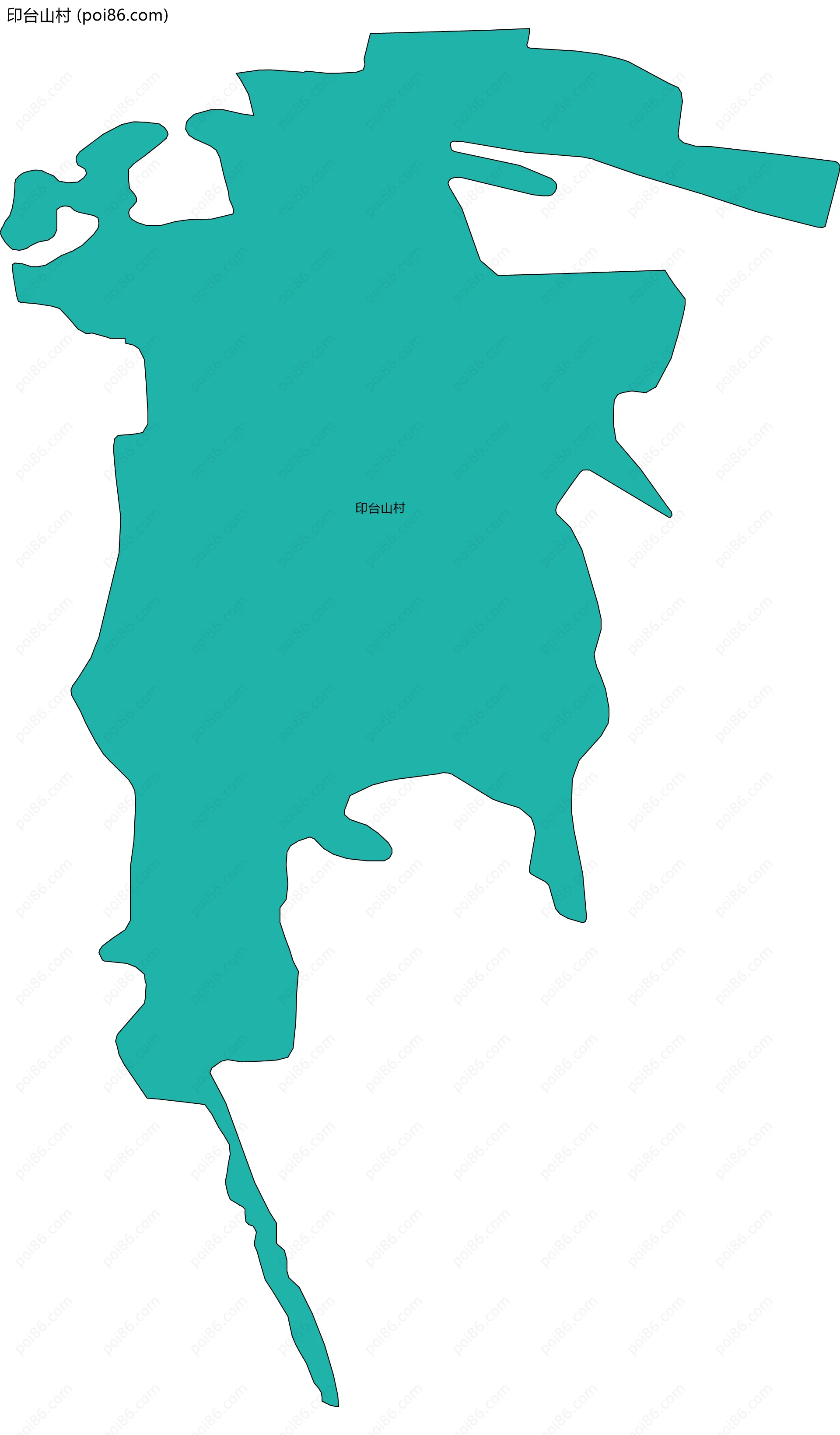 印台山村边界地图