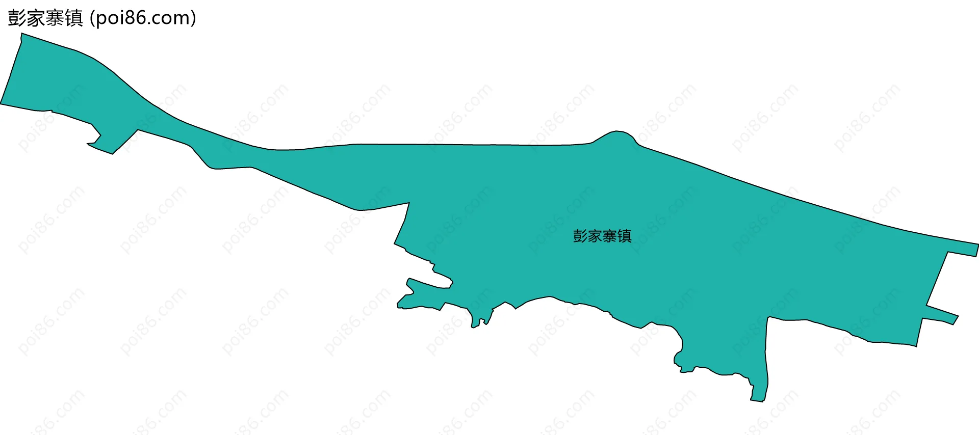 彭家寨镇边界地图