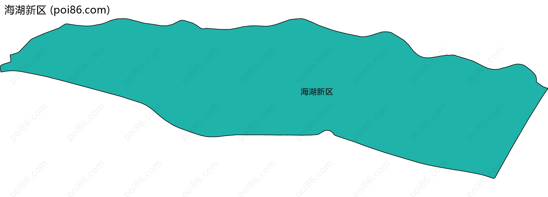 海湖新区边界地图