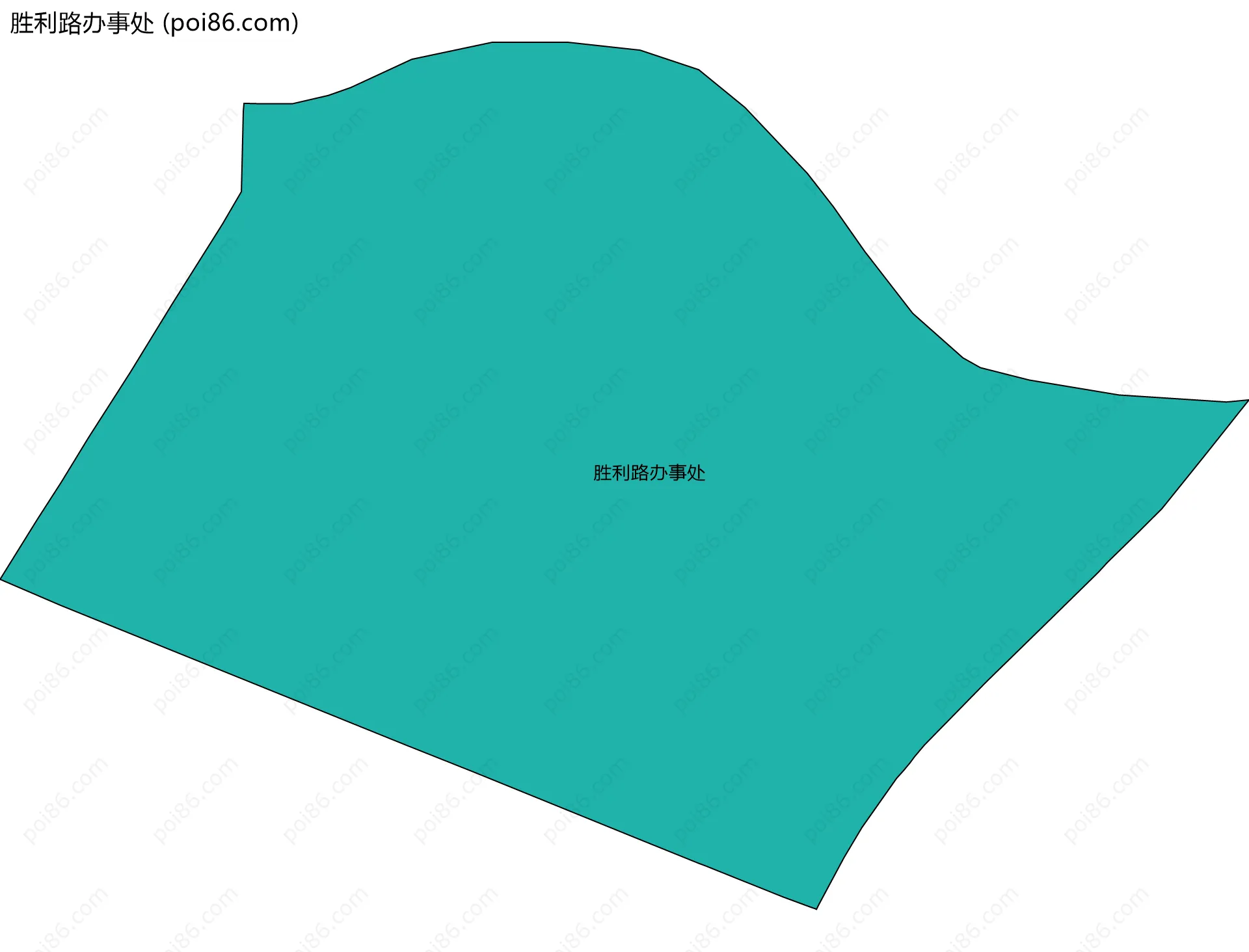 胜利路办事处边界地图